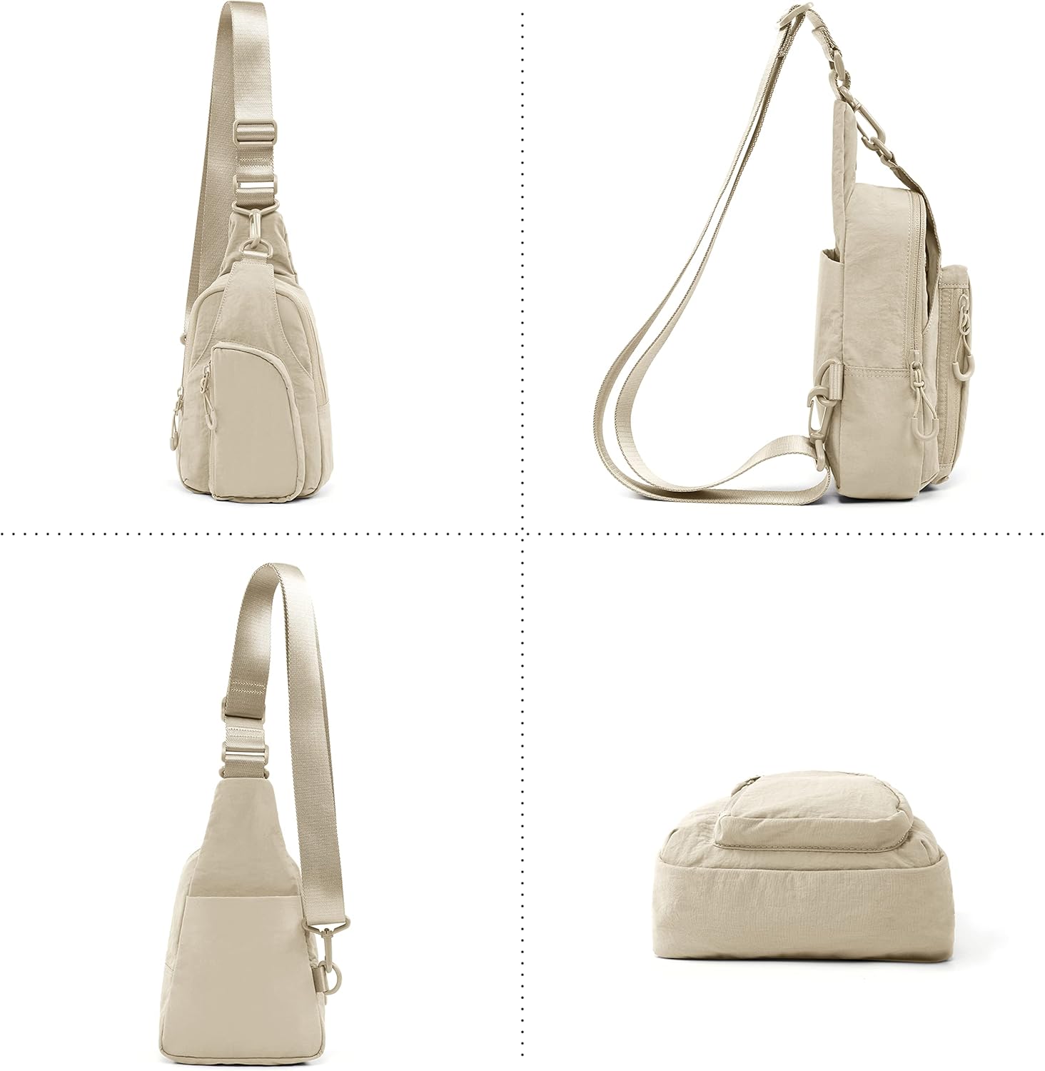 ODODOS Daily Sling Bag with Adjustable Straps Crossbody Chest Bag Lightweight Small Backpack for Casual Traveling Hiking - Image 5