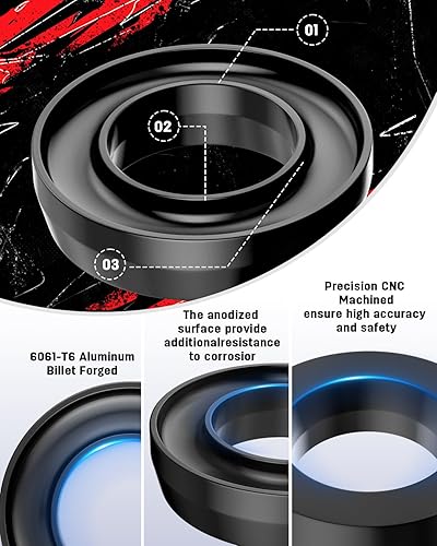 Miniatura 37 de Richeer Kit de elevación de nivelación delantera de 3 pulgadas compatible con Silverado/Sierra 1500 2007-2024, kit de elevación de nivelación