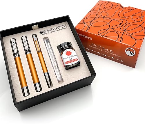 MONTEVERDE USA Ritma Special Edition 2023 - Juego de 3+2 piezas (naranja anodizado)