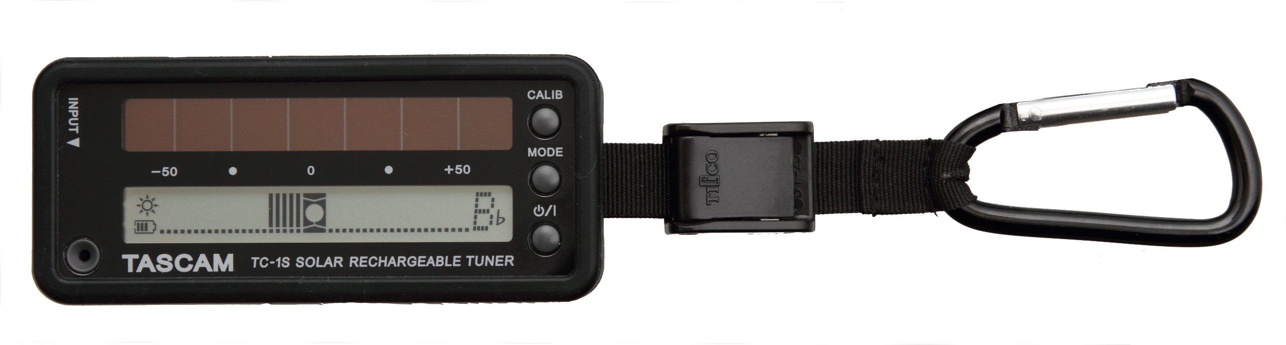 TASCAM TC-1S Solar Powered Tuner - Black