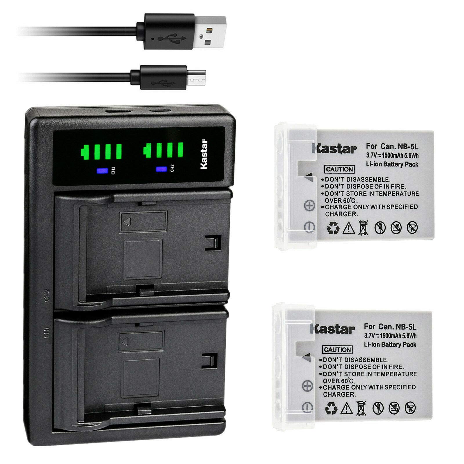 Kastar Pack Battery And Ltd2 Usb Charger Replacement Canon