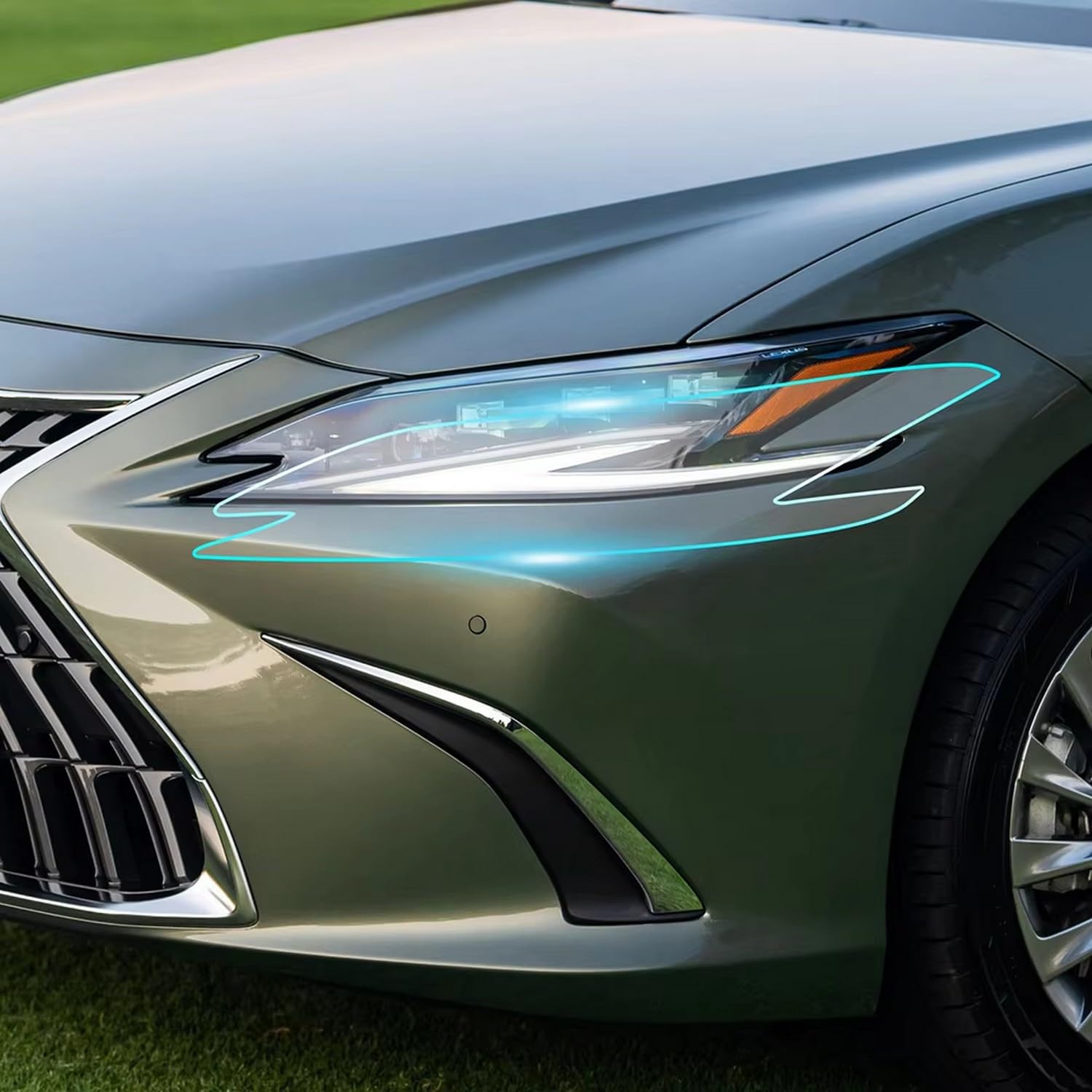 Film TPU phare voiture Lexus ES protection anti-rayures optique 2019