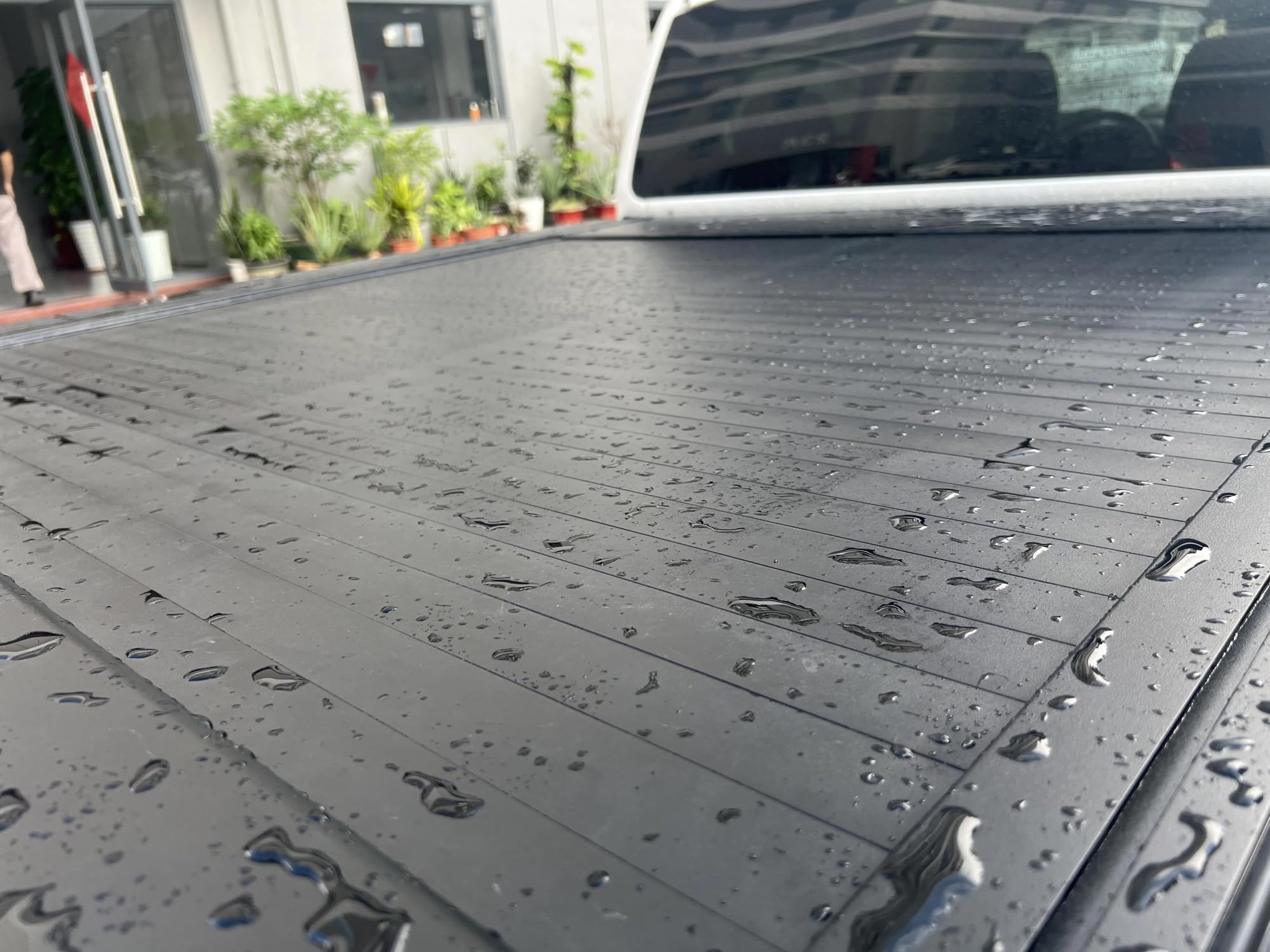 Generisch Laderaumabdeckung Rollo Roll N Lock Rollerdeckelabdeckung Für MG Für LDV Für Maxus Für ETerron 9 Aluminium Roll-Up Tonneau Cover Hutablage Kofferraumabdeckung
