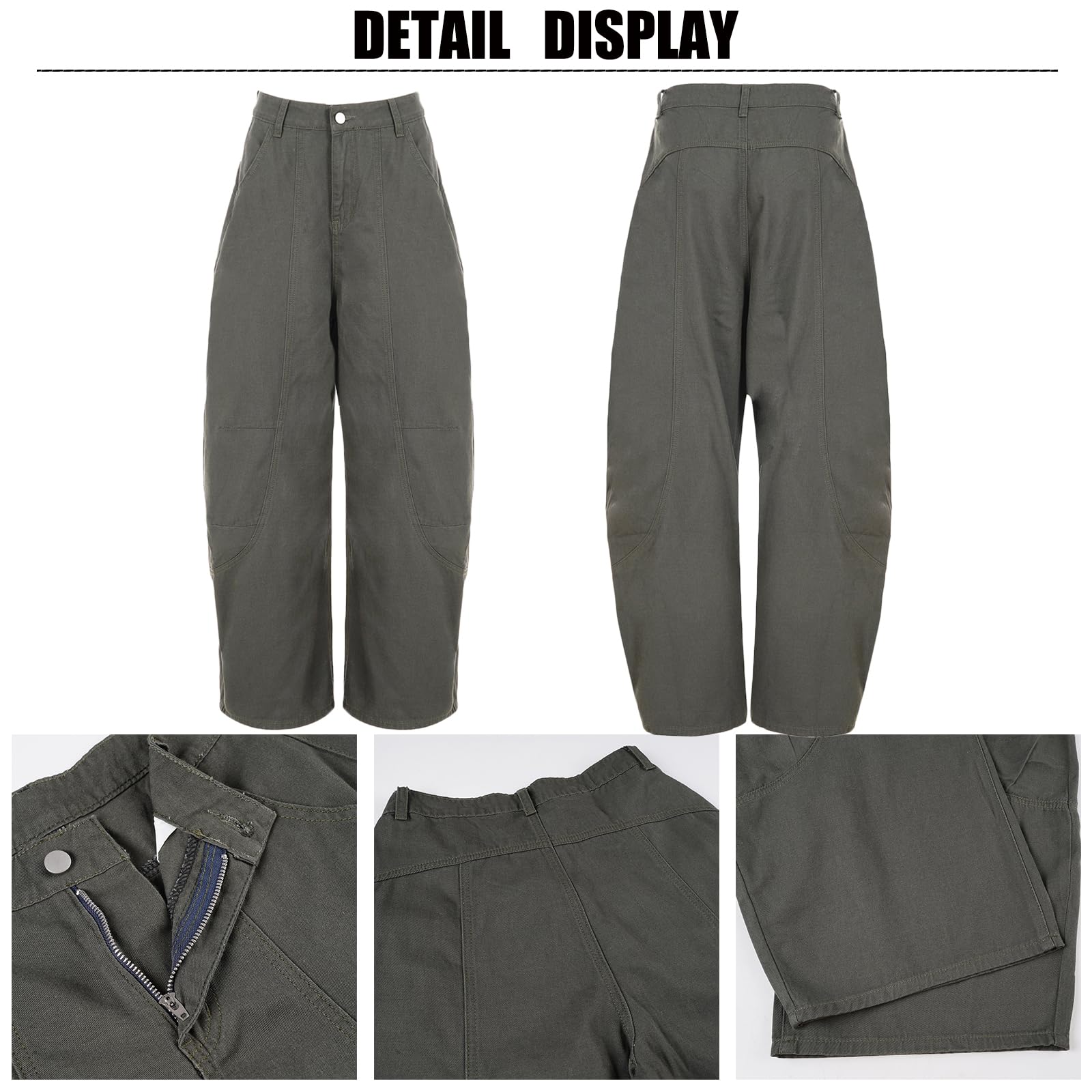 Barrel Boyfriend-Jeans für Damen, niedrige Taille, Y2K, weites Bein, Hip-Hop-Denim-Hose, Straße, Baggy-Jeans mit Taschen