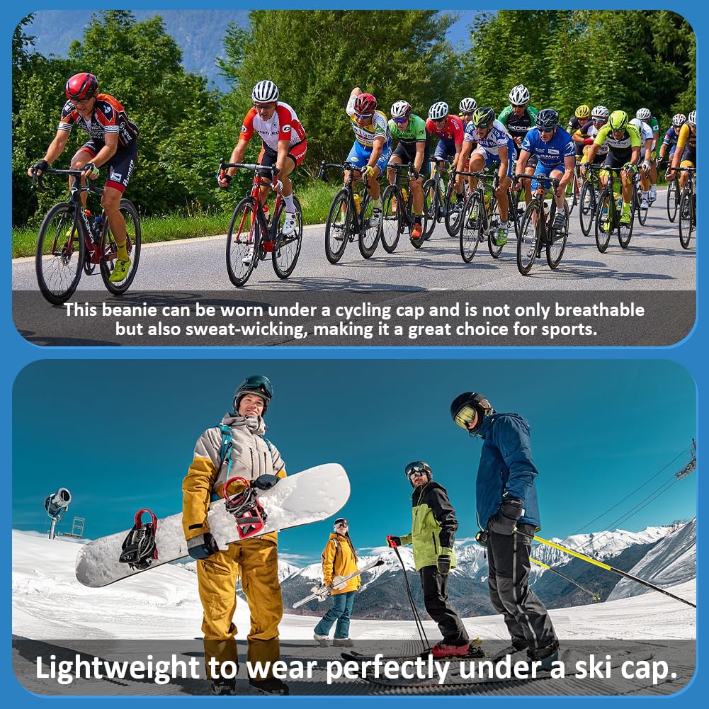 Bandana Czapka kolarska, Szybkoschnąca, Oddychająca Czapka Piracka, Sportowa Bandana Czapka Motocyklowa dla Mężczyzn Kobiet, Elastyczna Antypotliwość, Szybkoschnąca, Szary, 52-58cm
