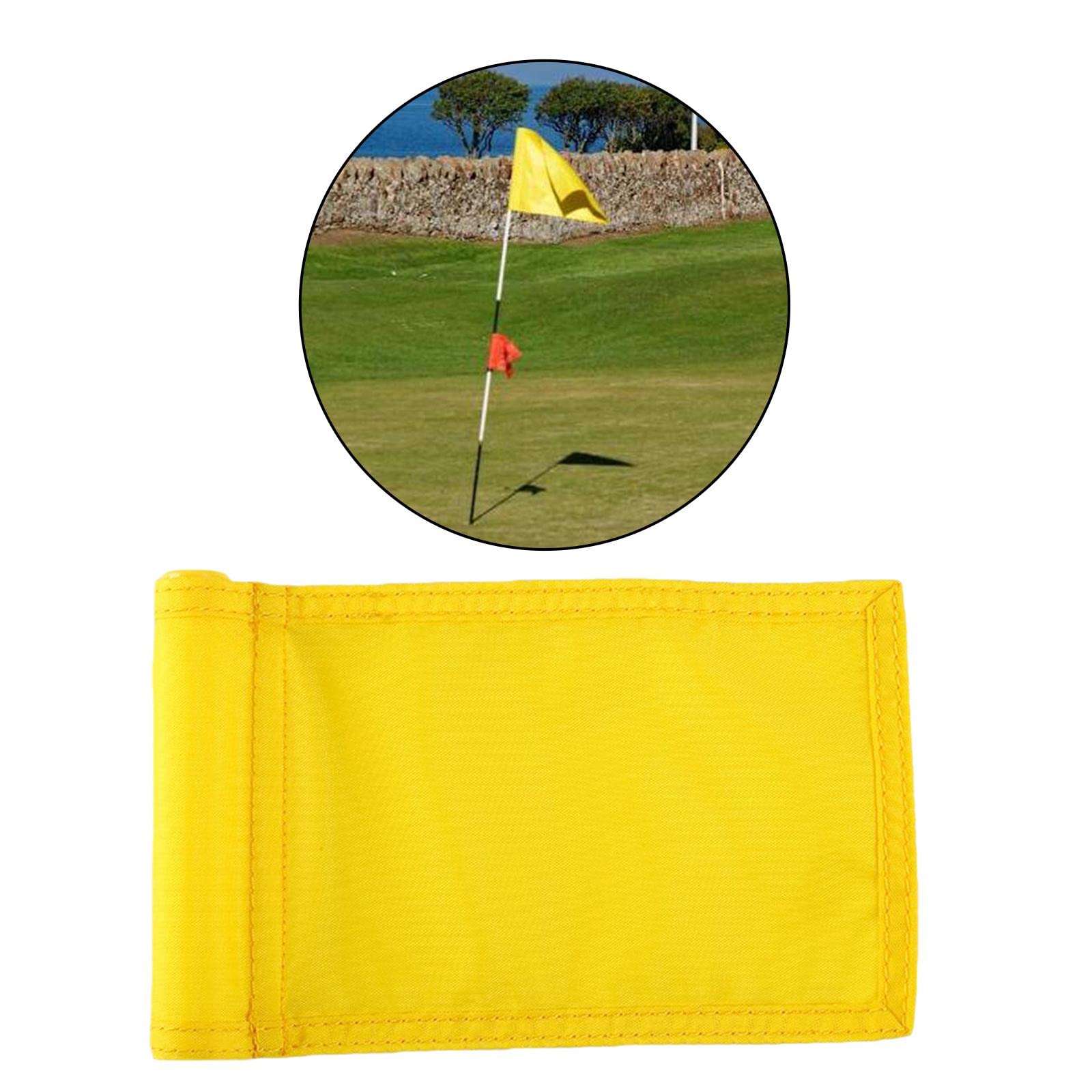Drapeau de golf couleur unie 24,5 cm x 15 cm pour cour blanche