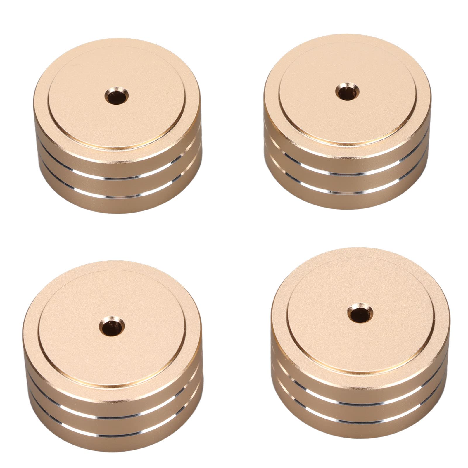 Piedini di Isolamento per Altoparlanti 40x20mm Alluminio Gomma Antiscivolo 4 Pezzi