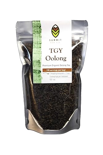 Tie Guan Yin Oolong Tea - Diosa de hierro de la misericordia - Peso neto, 5.3 onzas