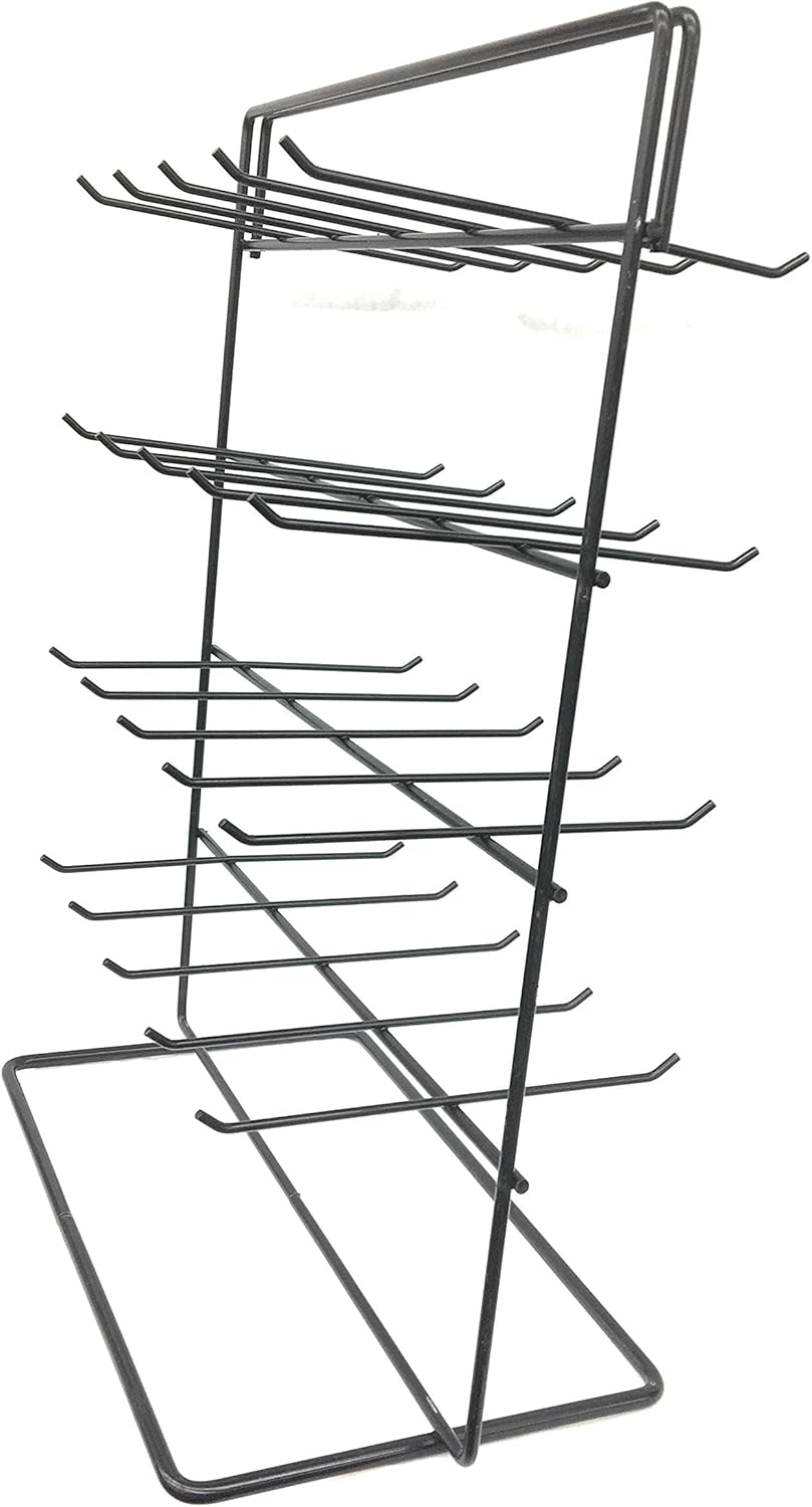 40 Hook Black Jewlery Rack Organizer 2 Sided, Jewlery Rack