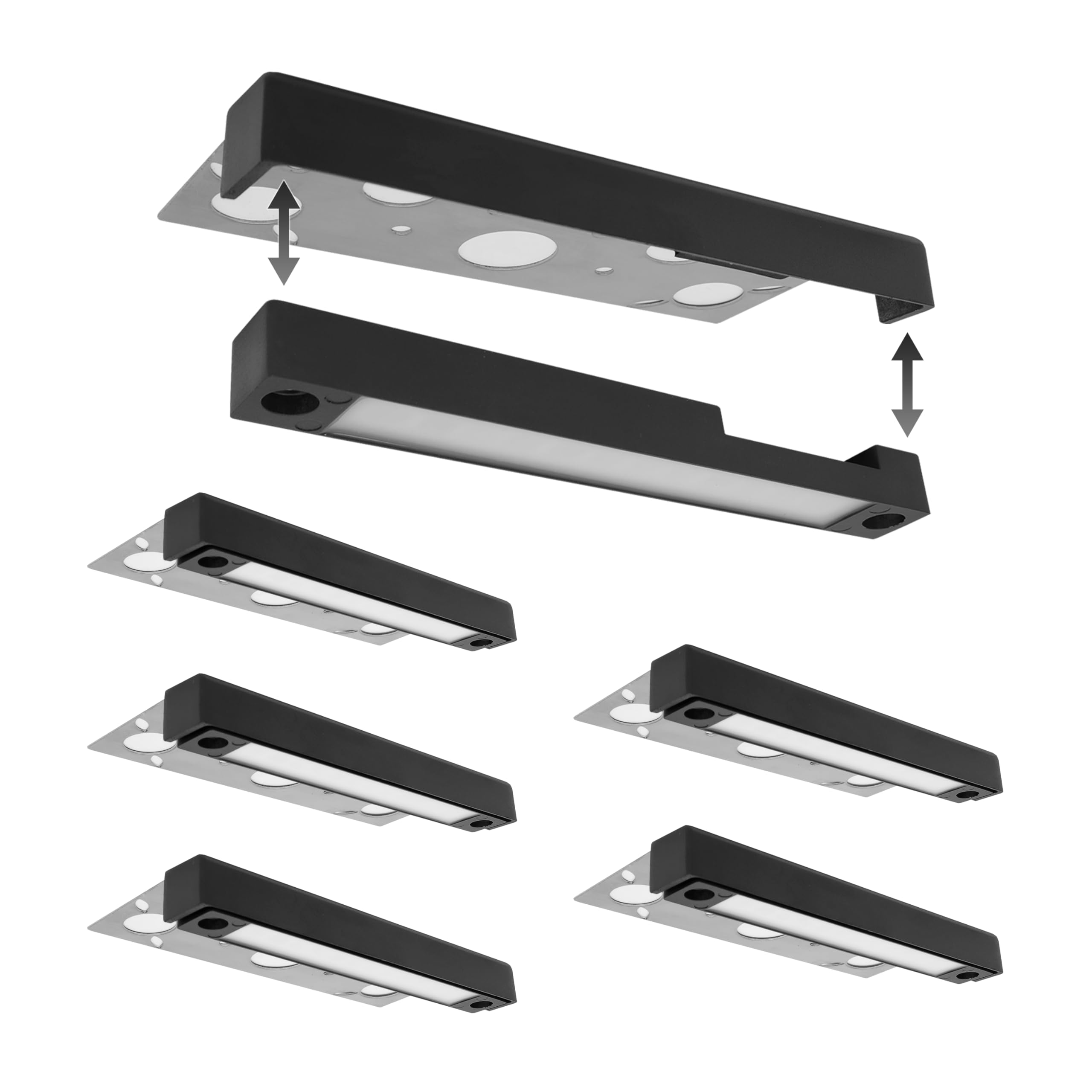 LUMENGY 7 Inch LED Hardscape Light, 1 to 3 Watt Dimmable, 2700K Warm White, 12V, Easy Replaceable Feature, Includes 3 Mounting Plates for Outdoor