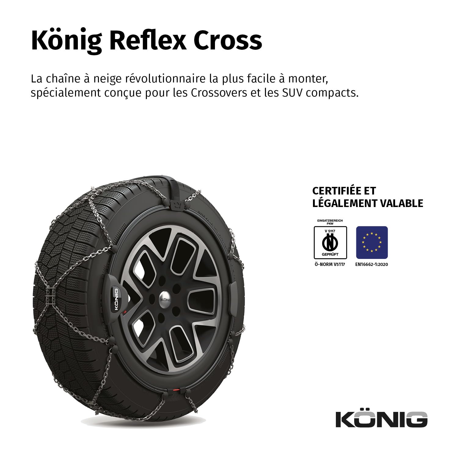 KÖNIG Reflex Cross 249 Chaînes à neige