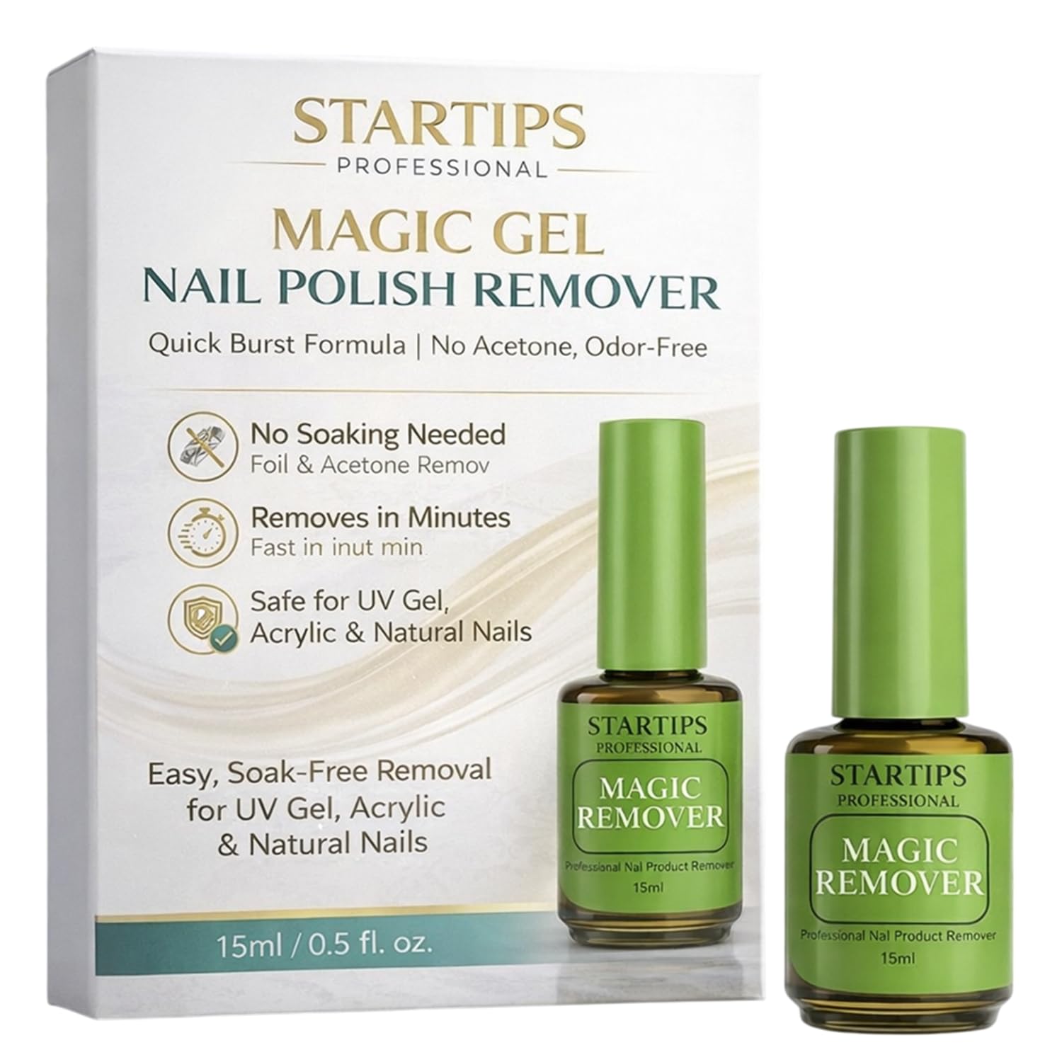 STARTIPS Nail Gel Polish Remover 15ml, Professional Magic Remove Gel Polish, Peel Off in 2-5 Minutes, No Need for Foil, Soaking or Wrapping, Zero Damage Gel Polish Remover.-image-40