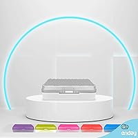 Vista 5 de Enday Caja de lápices gris, estuche de plástico con puntos, organizador multiusos con cierre a presión para el hogar y la oficina