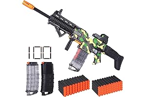 Electric Automatic Toy Gun for Nerf Guns Sniper Soft Camouflage Burst Bullets for Boys