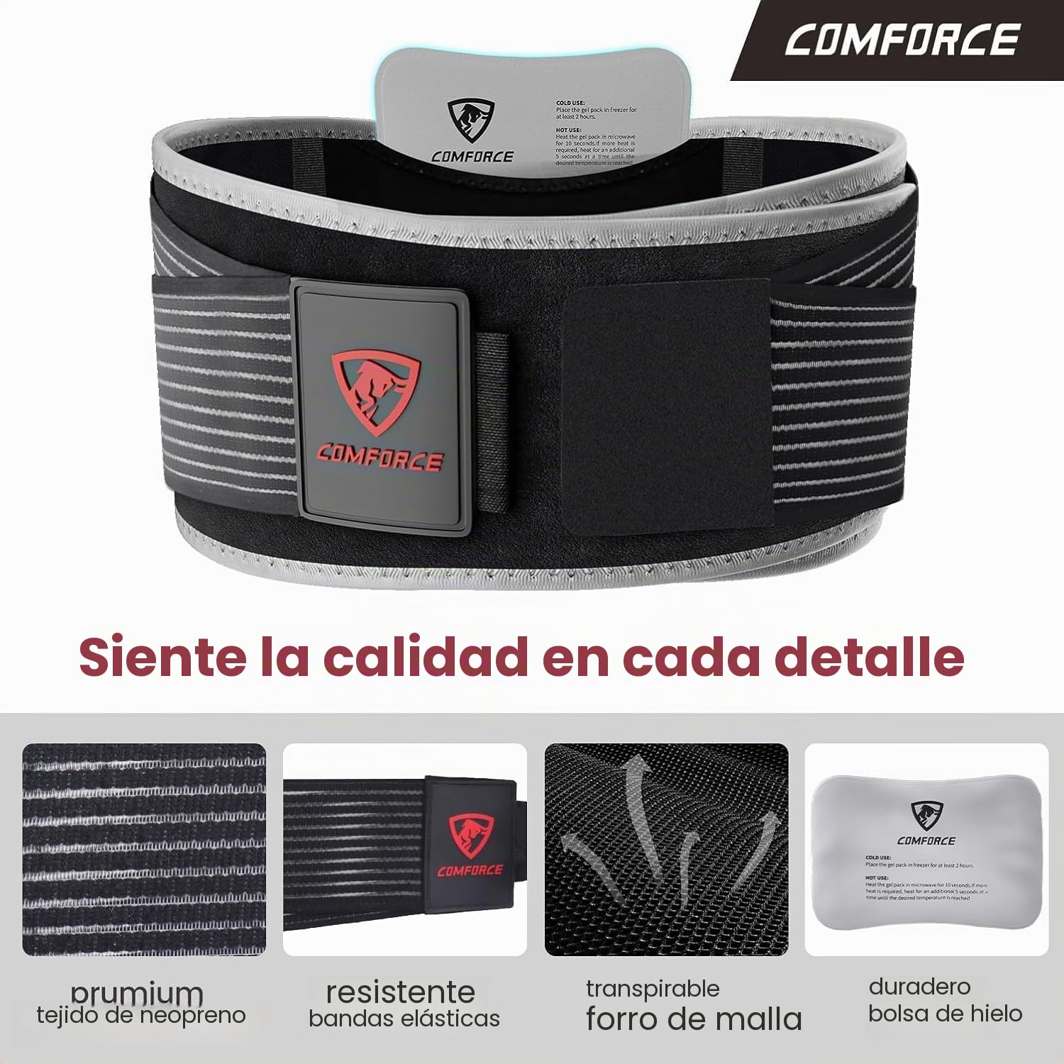 Sacroiliac SI - Cinturón de cadera articular con bolsa de hielo, doble ajustable y de compresión, soporte de cadera para mujeres y hombres para dolor de ciática, pelvis, cintura, alivio