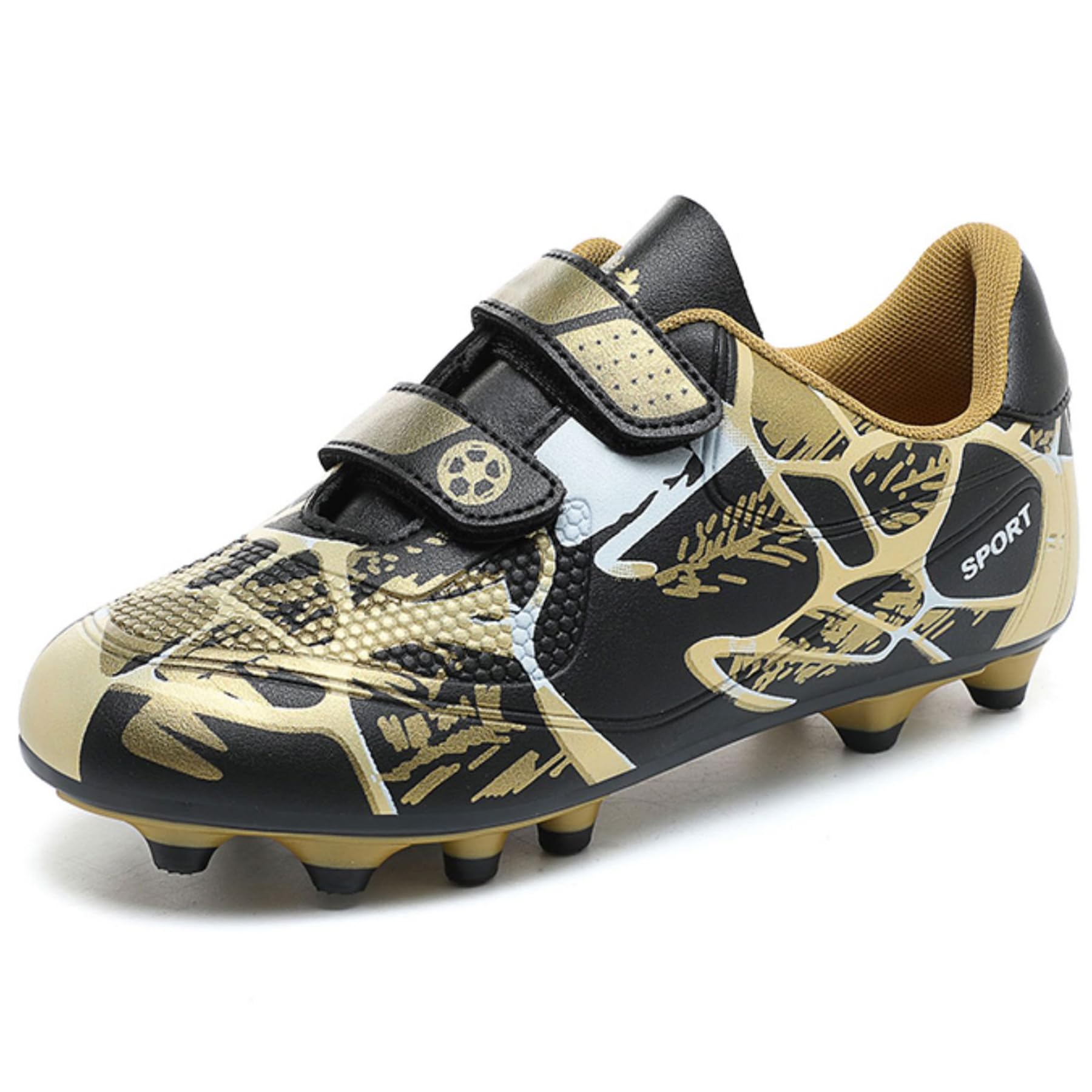 BAODLE Kinder Fußballschuhe Jungen FG/AG Outdoor Fussballschuhe Mädchen TF Football Trainingsschuhe Sportschuhe Atmungsaktiv