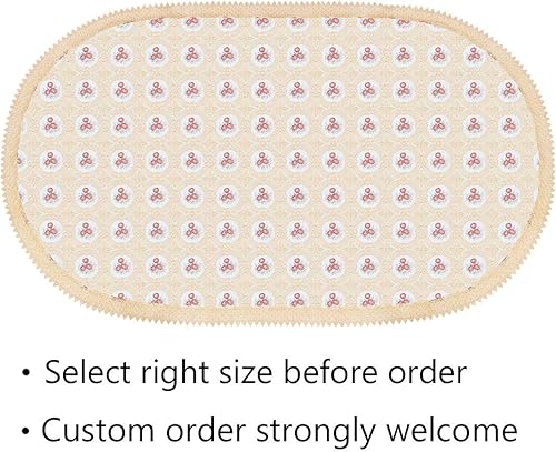 Miniatura 9 de Simhomsen Mantel de encaje floral beige vintage rectangular 60 × 120 pulgadas