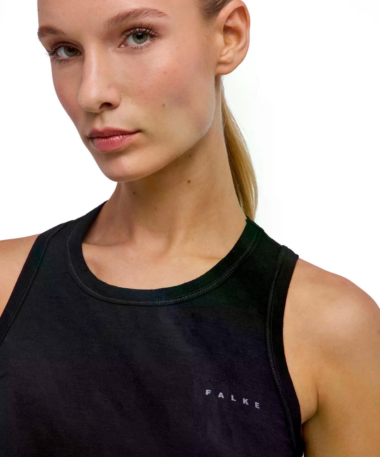 Falke Damen Wool-Tech Light Funktionsunterhemd Top atmungsaktive klimaregulierende geruchshemmende nachhaltige Wolle Funktionsmaterial für warme und kalte Temperaturen Funktionsunterwäsche 1 Stück