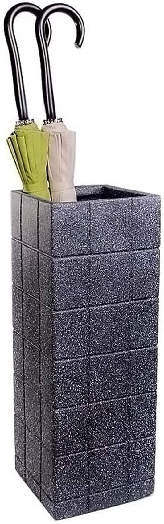 Porte-parapluies d'entrée gris imitation céramique pour sublimer votre couloir