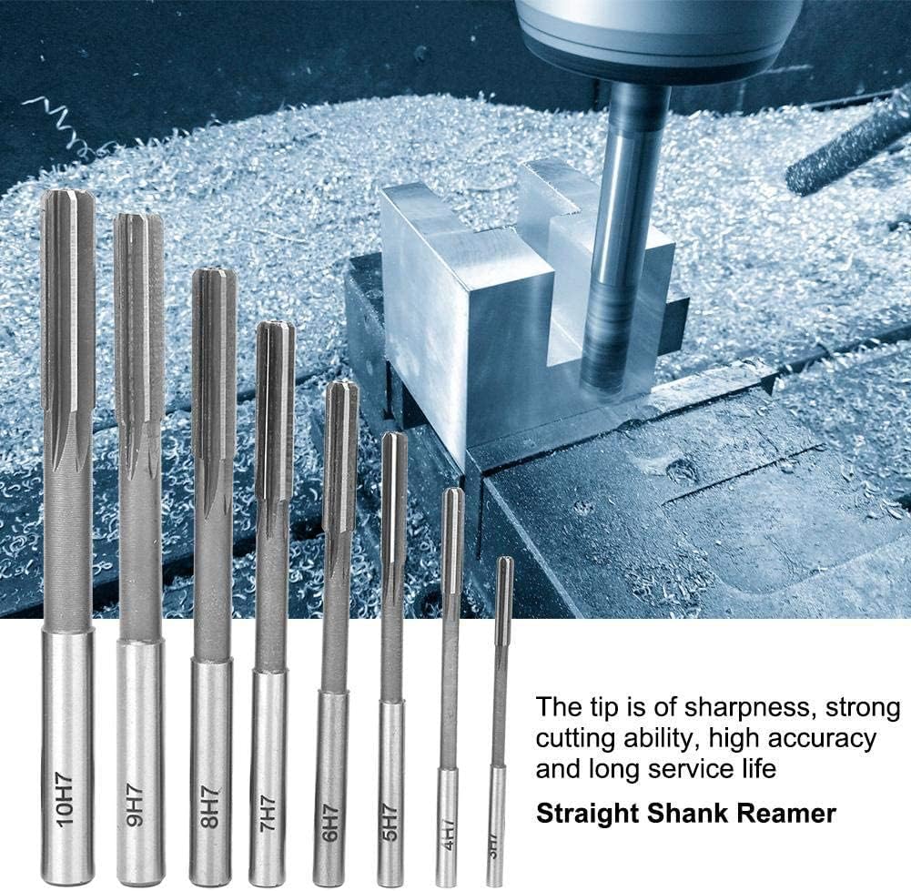 Utoolmart 3/4 inch Chucking Reamer H8 HSS Lathe Machine Reamer 6 Straight Flutes,Round Shank Milling Cutting Tool for Metal Non-Ferrous Metal Copper 1pcs