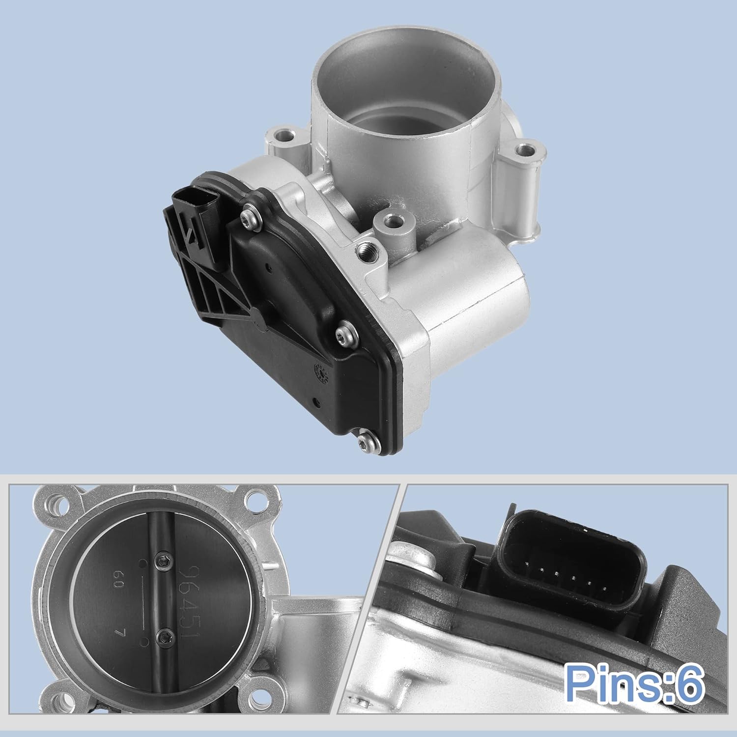 X AUTOHAUX 9L8Z9E926A Electronic Throttle Body Assembly with TPS Actuator and Gasket for Ford Escape 2.5L 3.0L for Fusion 2.0L 2.4L 3.0L DS7Z9E926A DS7Z9E926D