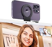 Vista 12 de PROfezzion Soporte de cámara continuidad con para portátiles MacBook, fuerte soporte magnético para iPhone 16 15 14 13 12 Series, soporte