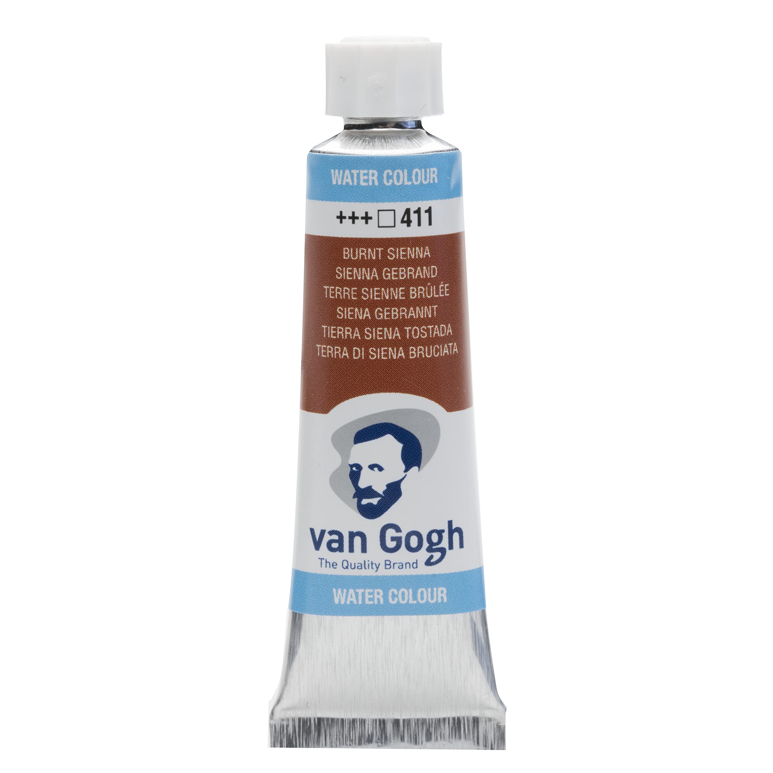 Van Gogh Watercolour Paint, 10ml Tube, Burnt Sienna 411