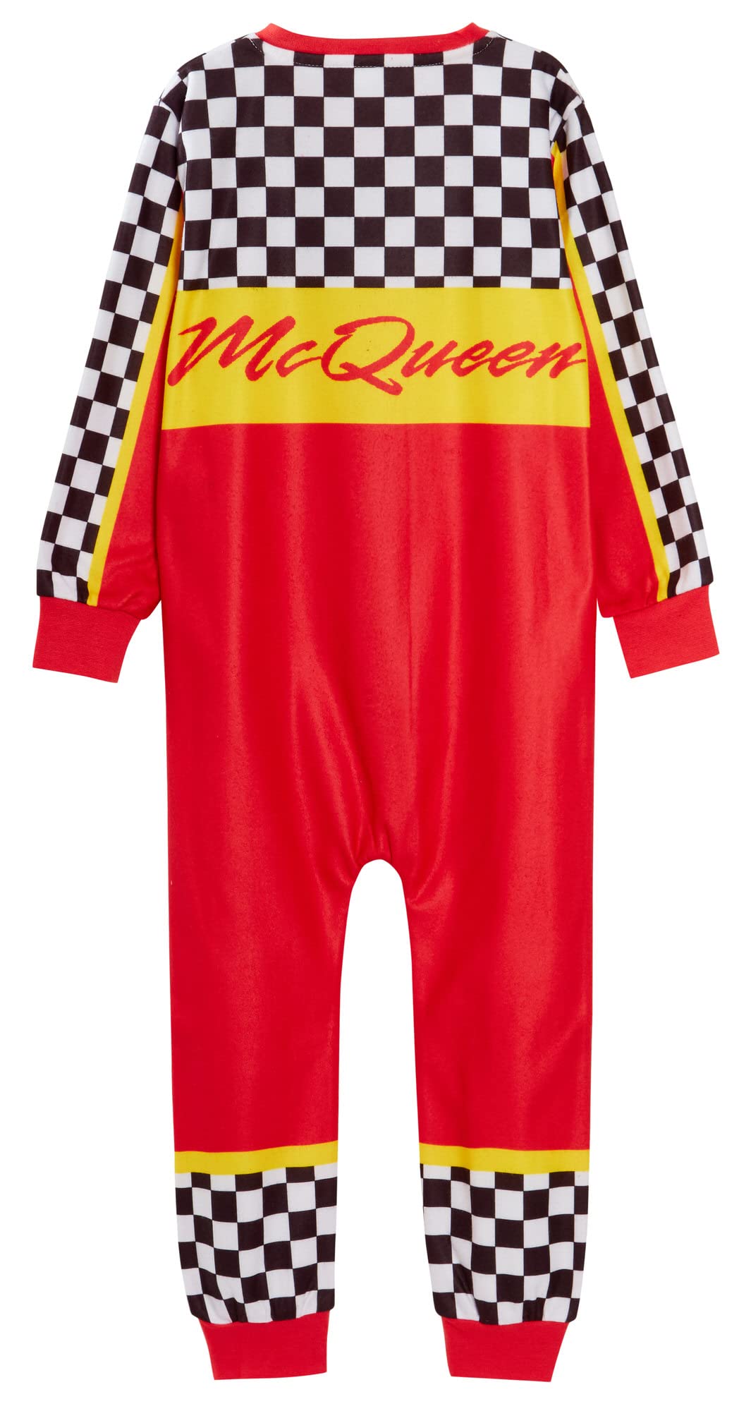 Disney Cars Onesie for Boys Racing Car Driver Dress Up all in One Kids Lightning McQueen Fleece Sleepsuit Pjs