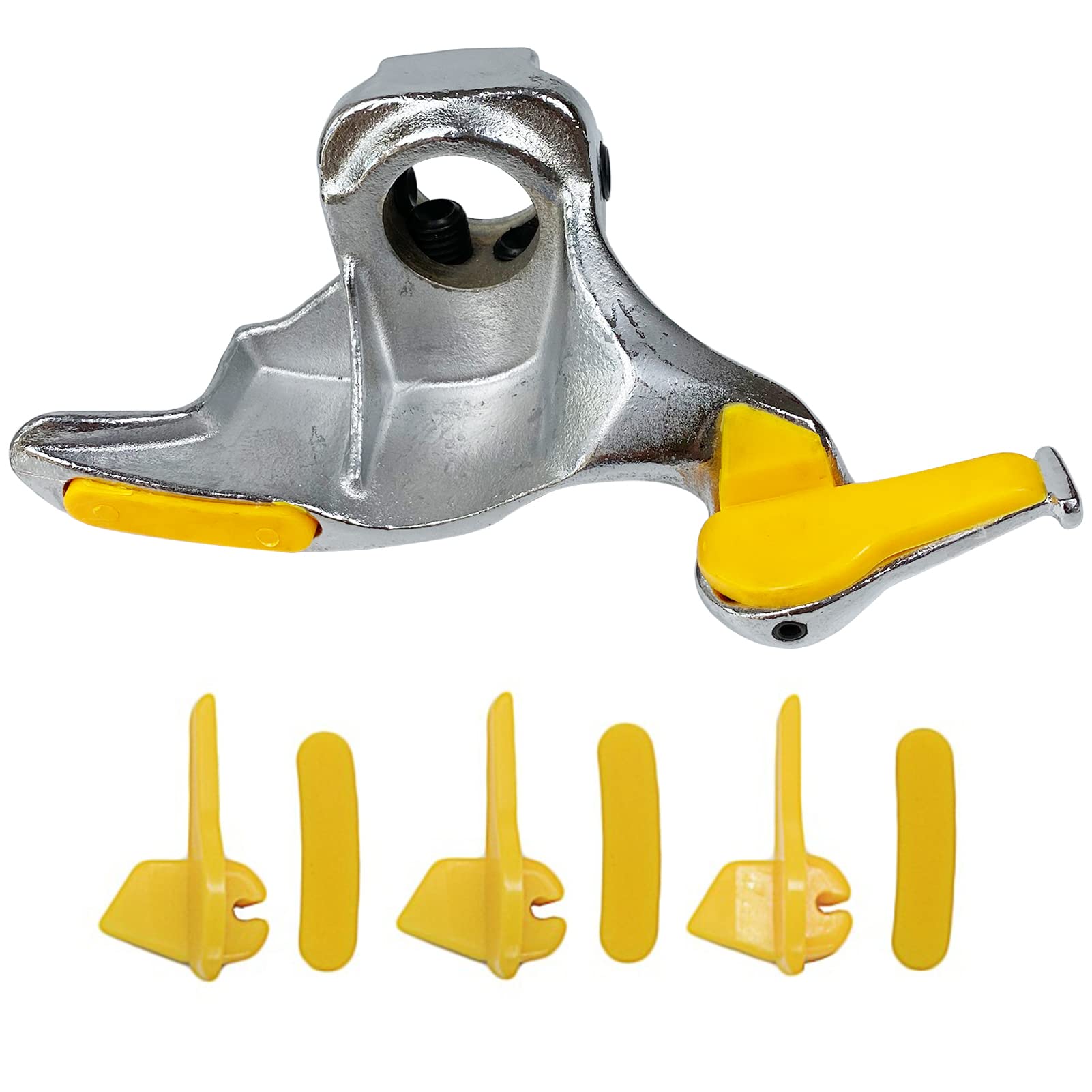Smontagomme a testa d'anatra, testa di montaggio per smontagomme in acciaio inox, con cuscinetti protettivi (30 mm)