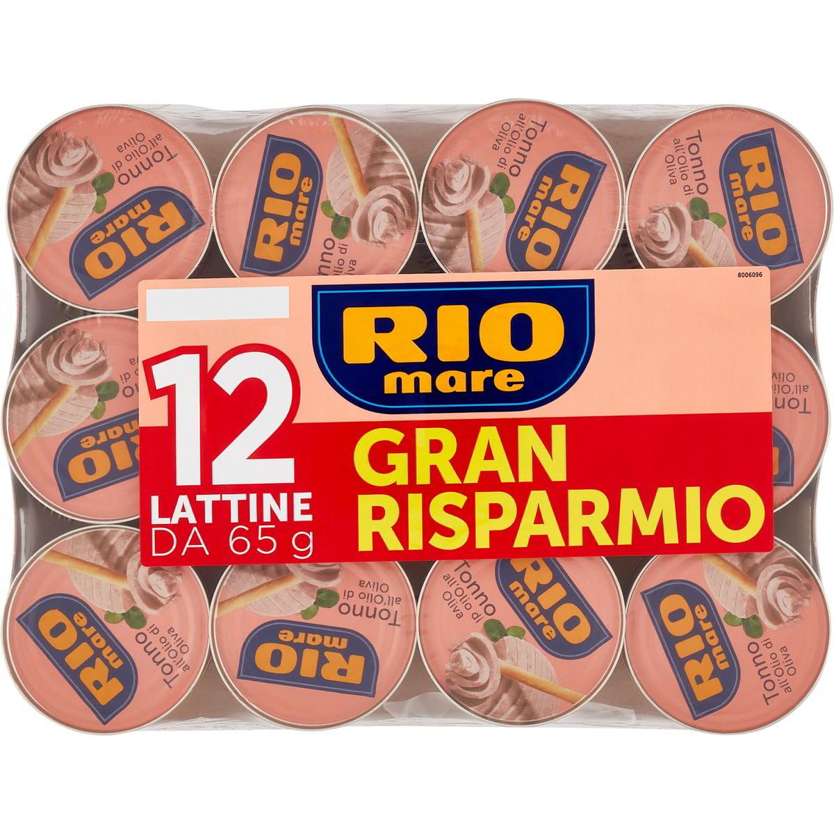 Italian Gourmet Tonno all'olio di oliva 48 x 65g Thunfisch Dosen Portionen | Filetti teneri in Öl, aromatisch und praktisch für Salat, Sandwich oder, Gesamtnettogewicht 3,12 kg + Kostenlos Polpa 400g
