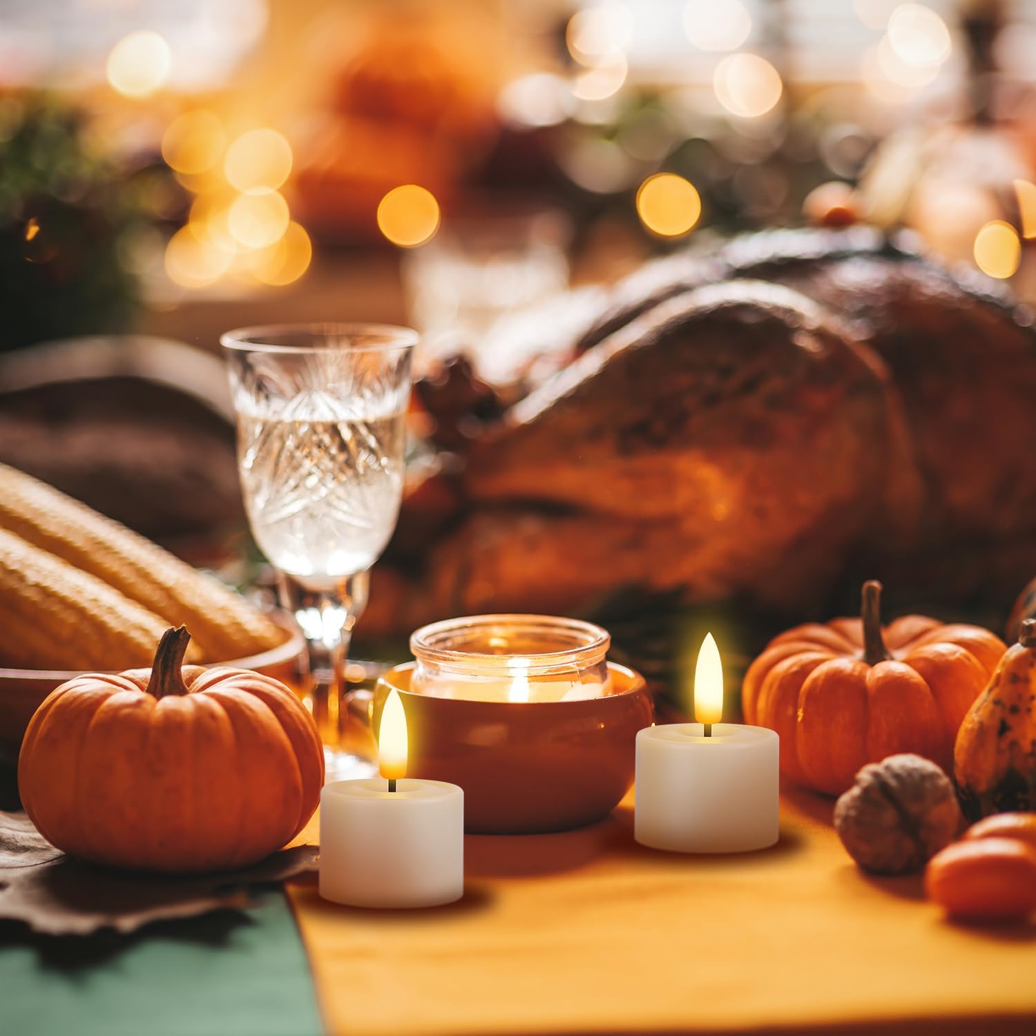 Rechargeable Tea Lights with Remote Timer, Battery Operated LED Tealight Flameless Candles, Flickering Tealights for Votive, Weddings, Parties, Halloween, Christmas, Home Decoration (12 Pack) - Image 4