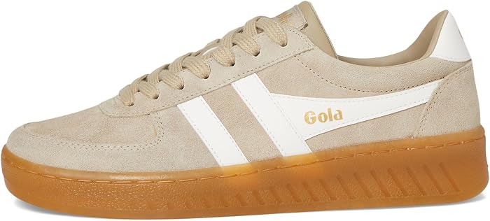 Женские кроссовки Gola Grandslam Suede, цвет: Бежевый — фото 2