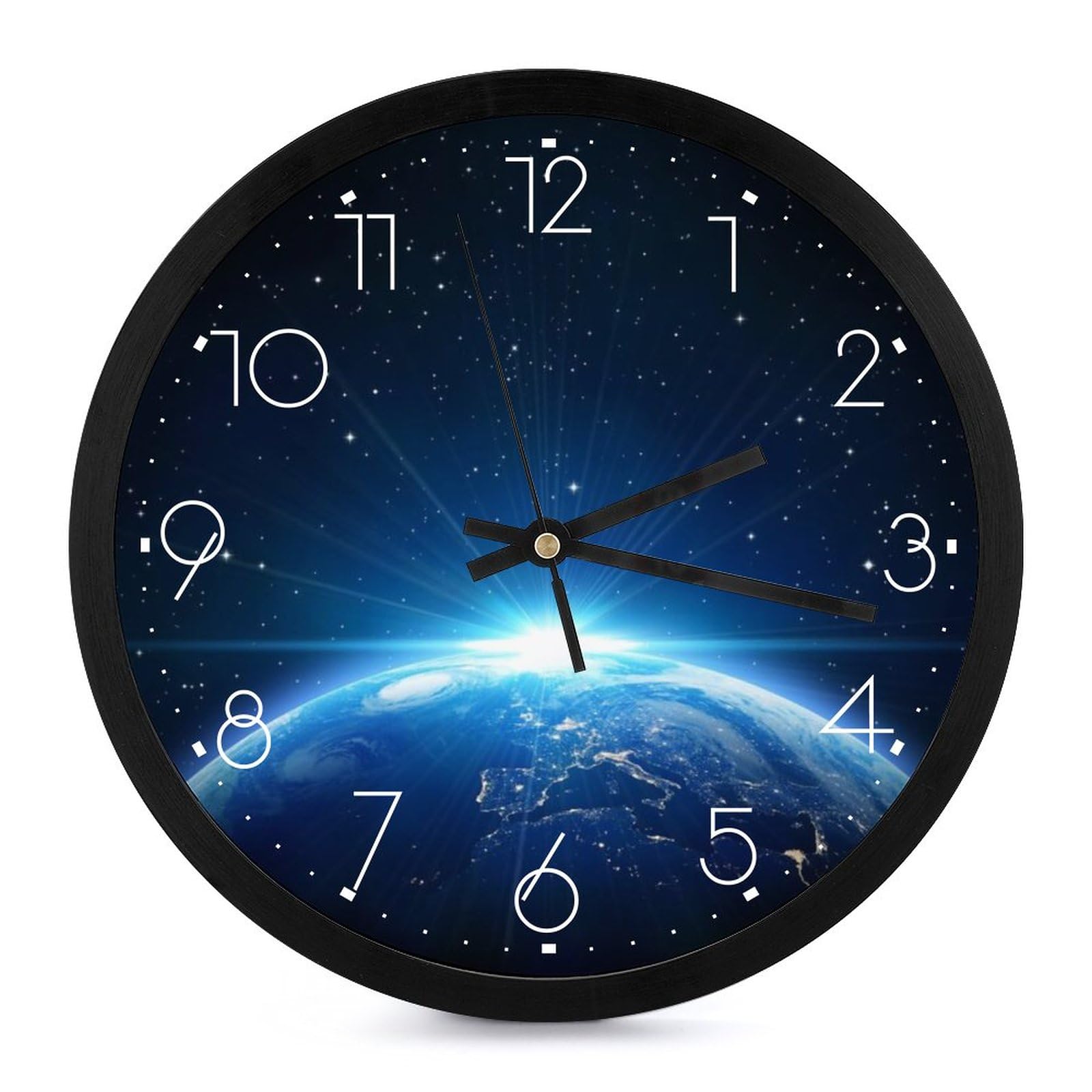 Amazon.co.jp: 掛け時計 昼と夜の時間帯 時計 壁掛け 宇宙の太陽と星