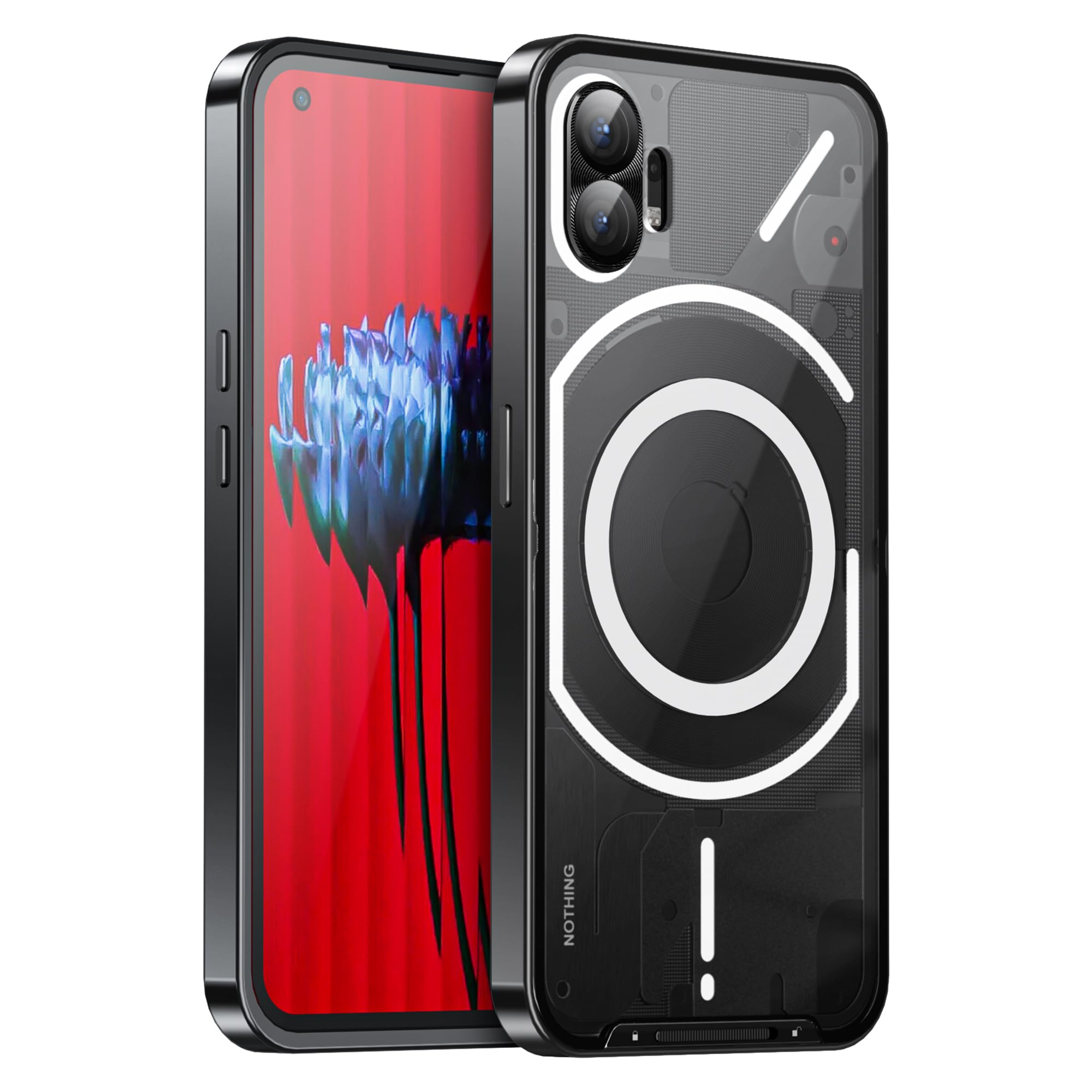 Amazon.com: AOOLVY for Nothing Phone 1 Magnetic Case Compatible