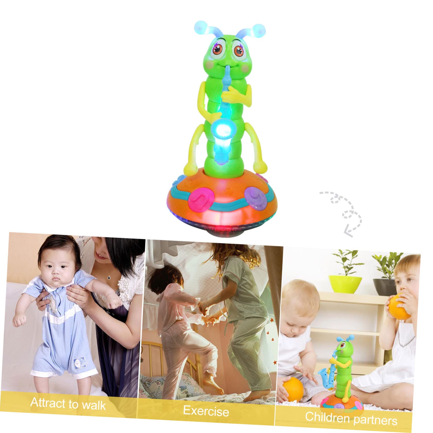Juguete Musical de Oruga Abs 1 Pieza Luz para Niños