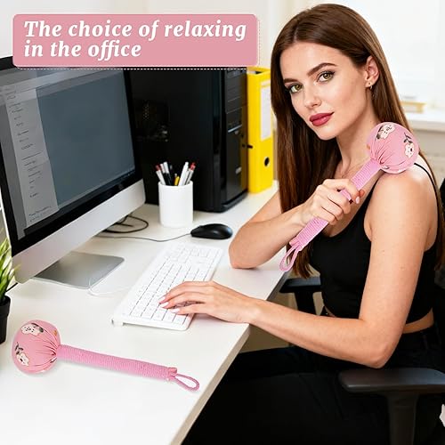 Miniatura 6 de lefeke Martillo de masaje manual, martillo de masaje de artemisa, herramienta de percusión corporal de mano para espalda, cuello, hombro, pierna,