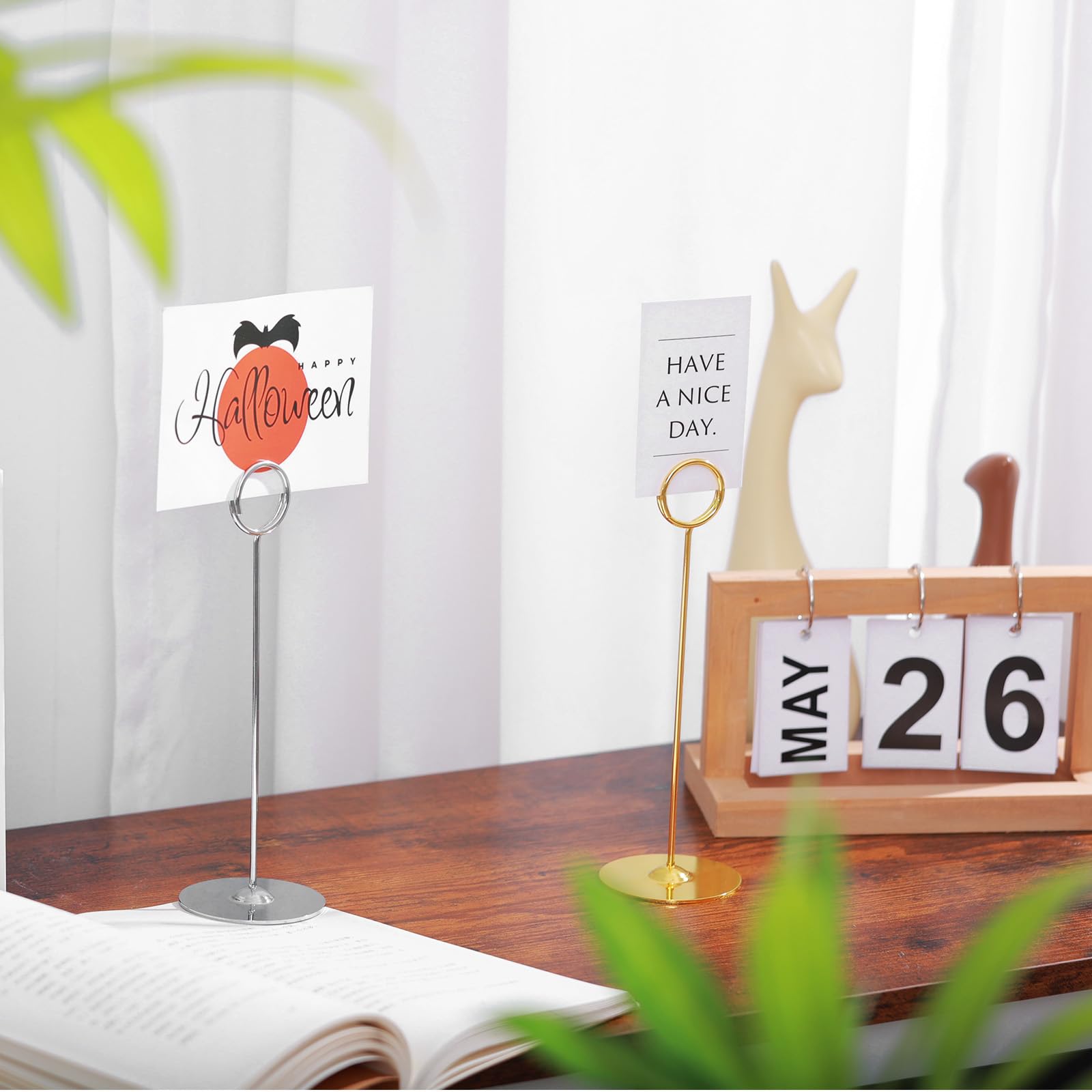 テーブル　カード　ホールダー Amazon.co.jp: Tidita Placeカードホルダー 4.8x1.2x1 木製アクリル