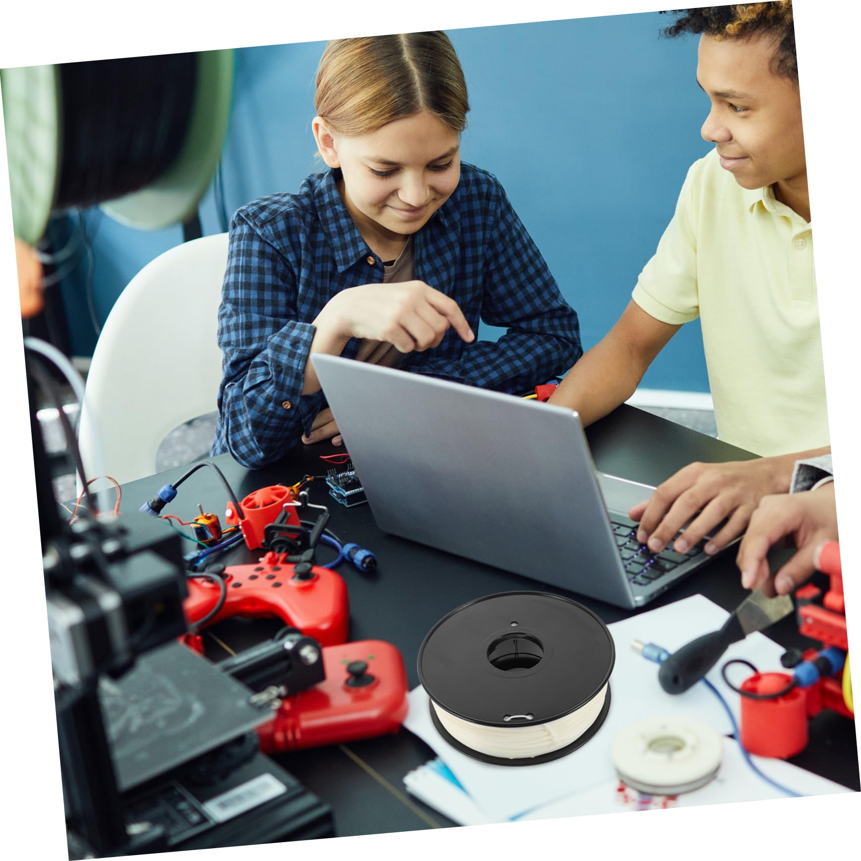 Filamento 3d Asa de 1, 75mm para Impresora 3d Blanco | Suministro de Impresión, Alta Dureza y Gran Tasa de Éxito, Formato para Trabajos de Fabricación Aditiva