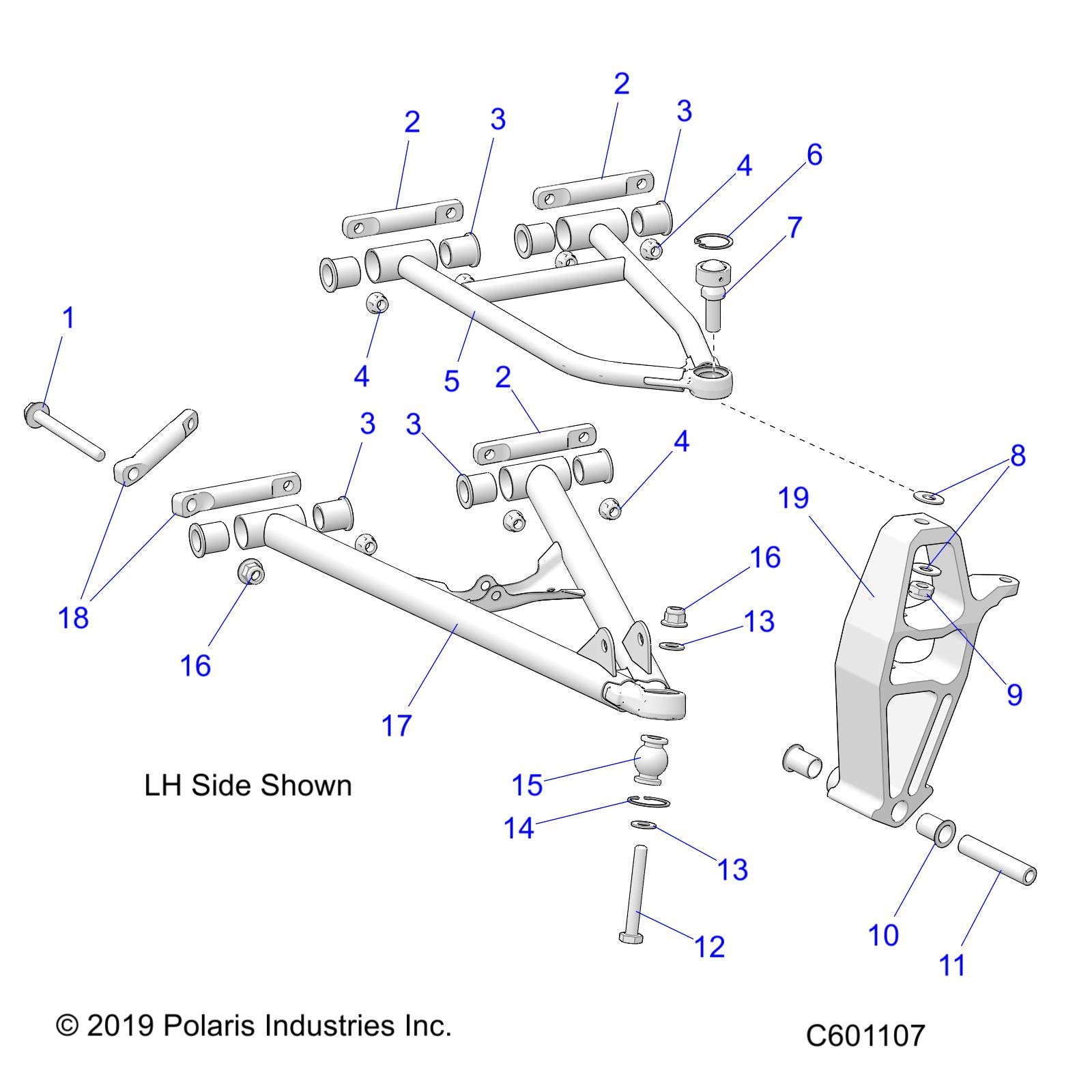 Amazon.com: Polaris Snowmobile Control Arm Weld, Lower, Left 