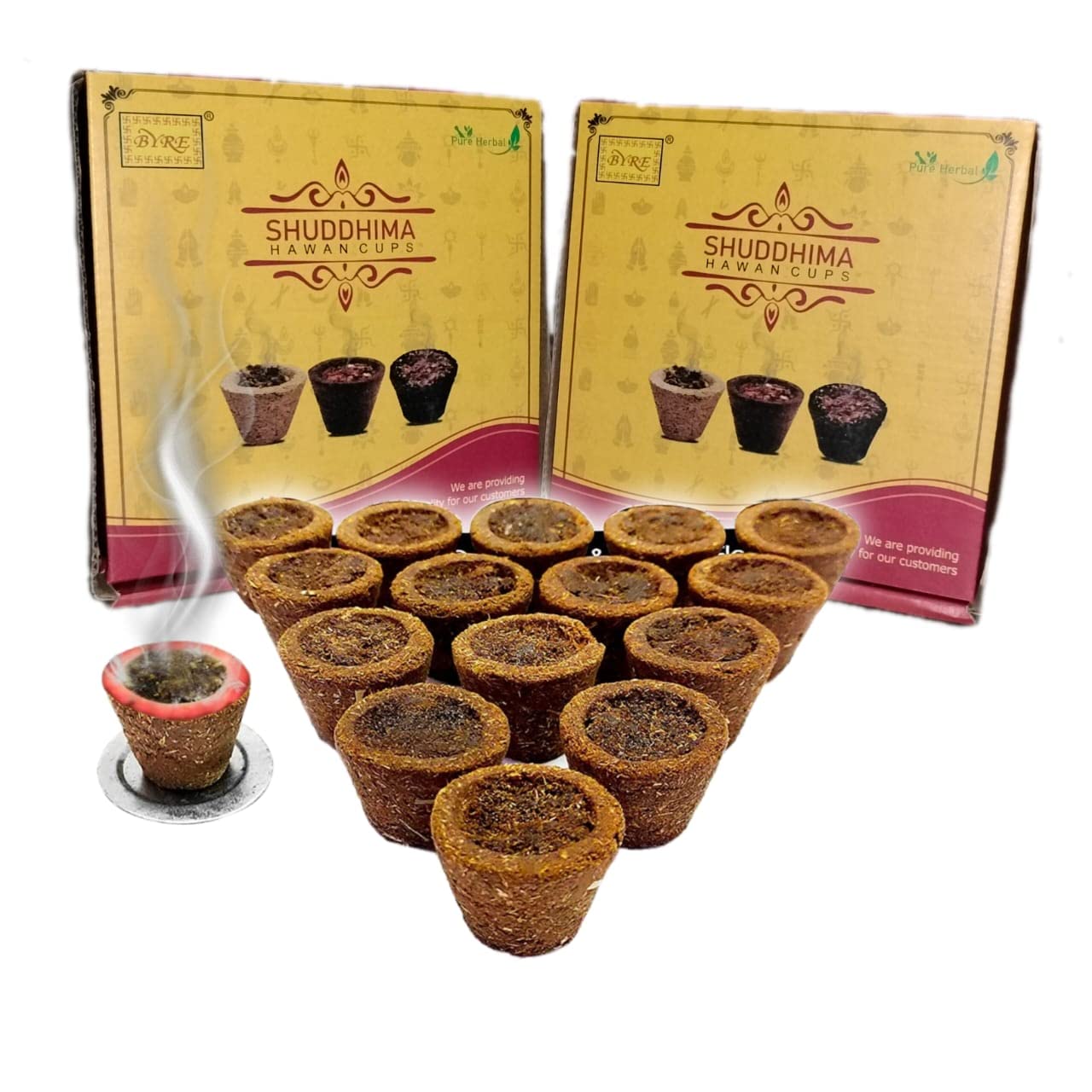 Byre Cow Panchgavya Herbal Sambhrani Cup (48 Piace of 2 Boxes)