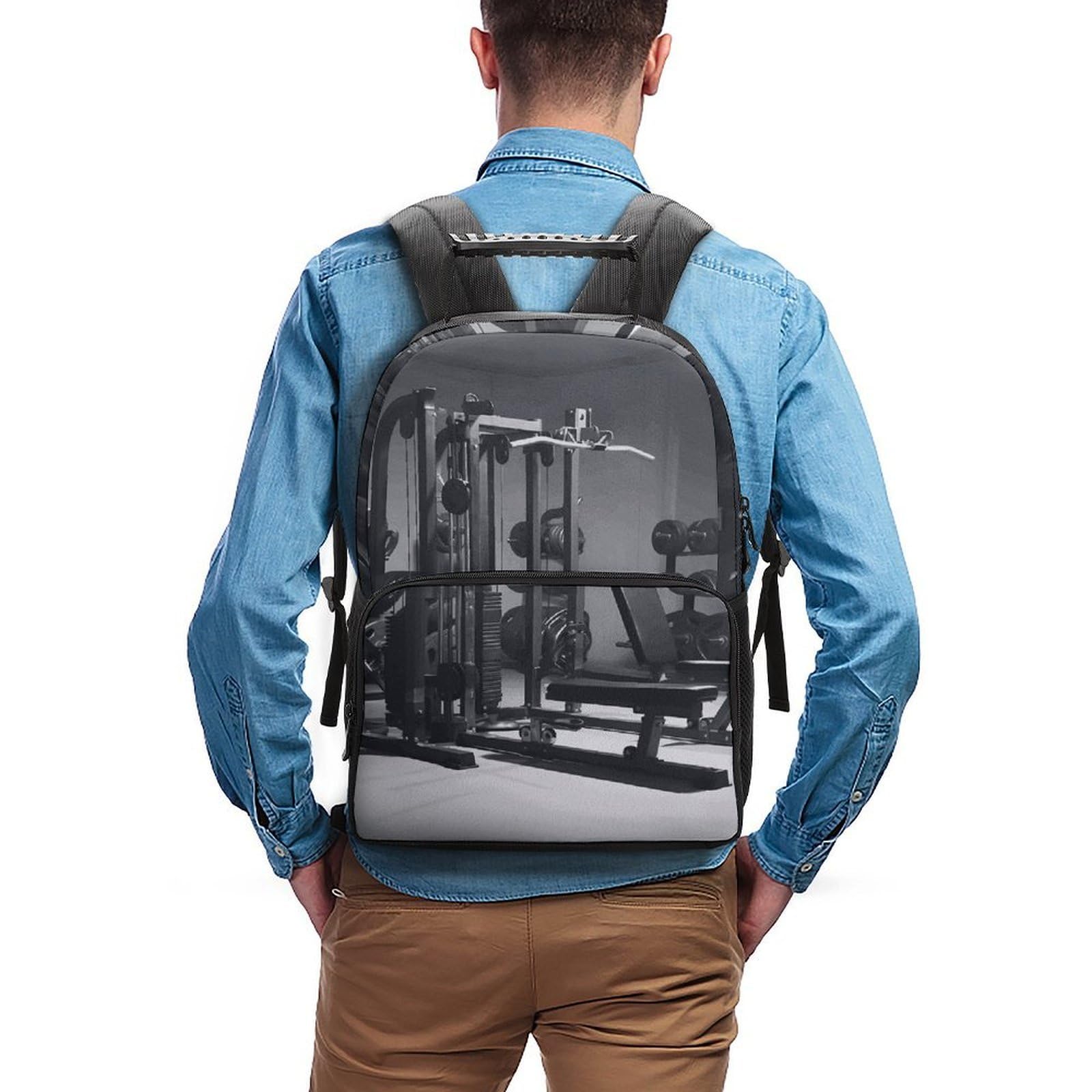 Zaino per attrezzature da palestra, leggero, casual, borsa da lavoro, resistente, design classico per l'uso quotidiano