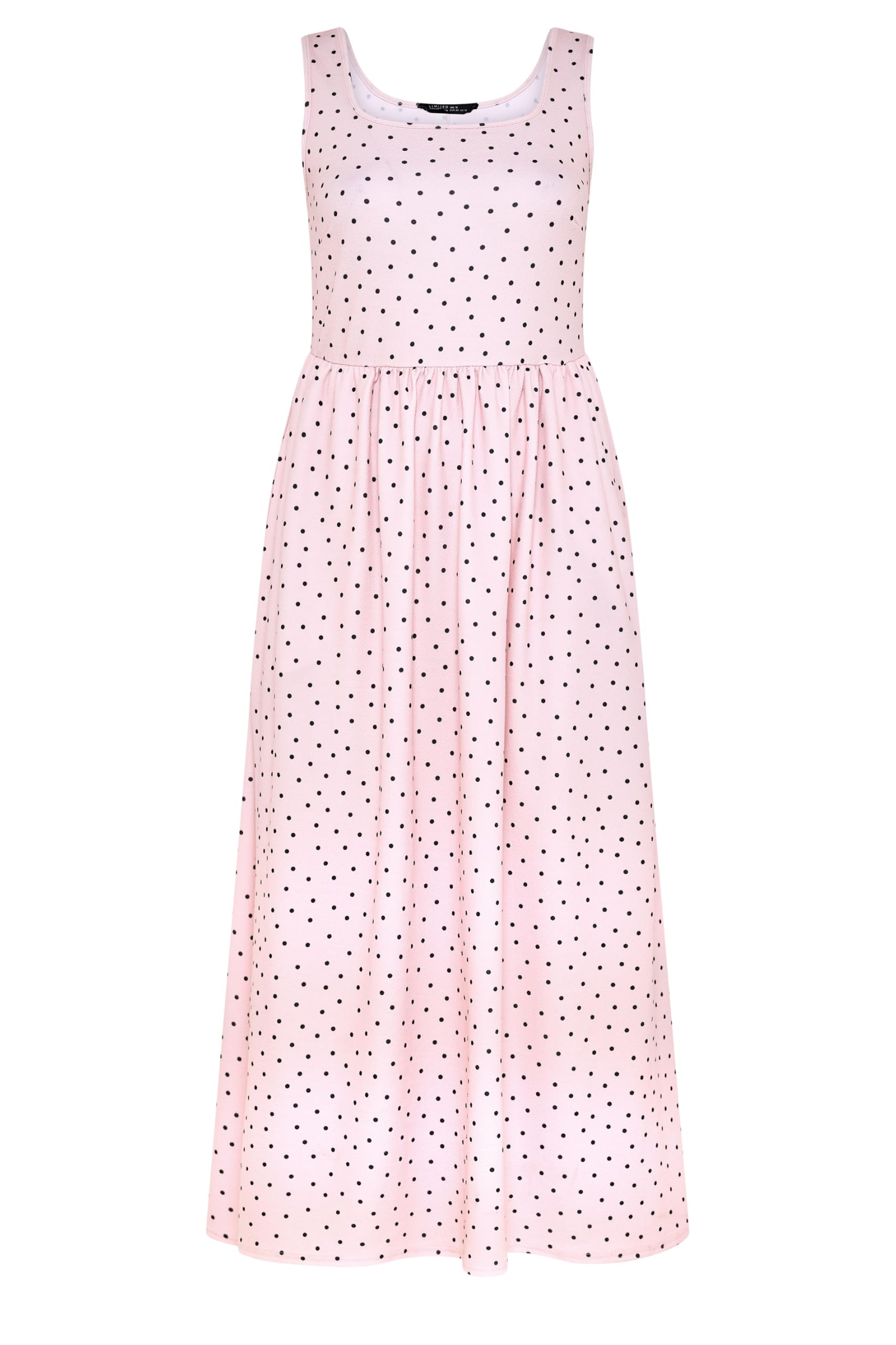 Yours - Women's - Maxi Dress - Polka Dot - 26-28 - Baby Pink