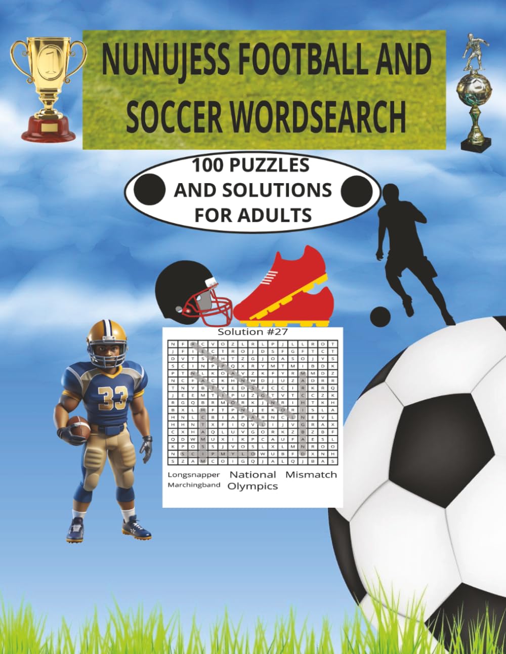 NUNUJESS FOOTBALL AND SOCCER WORDSEARCH