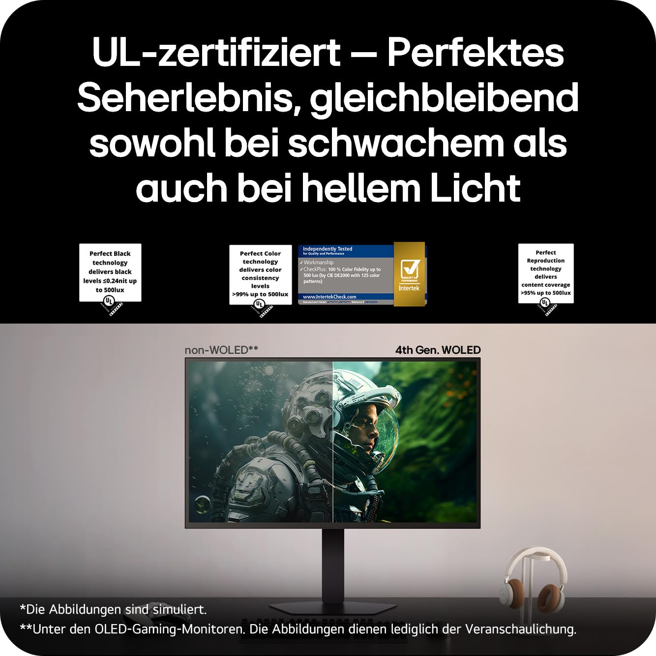 LG Ultragear™ 27GX790B-B 27 Zoll QHD OLED Gaming-Monitor, 540Hz/720Hz Dual Mode, 0,02ms, DisplayHDR True Black 500, AMD FreeSync Premium Pro, 1x DisplayPort 2.1, 2X HDMI 2.1, Schwarz