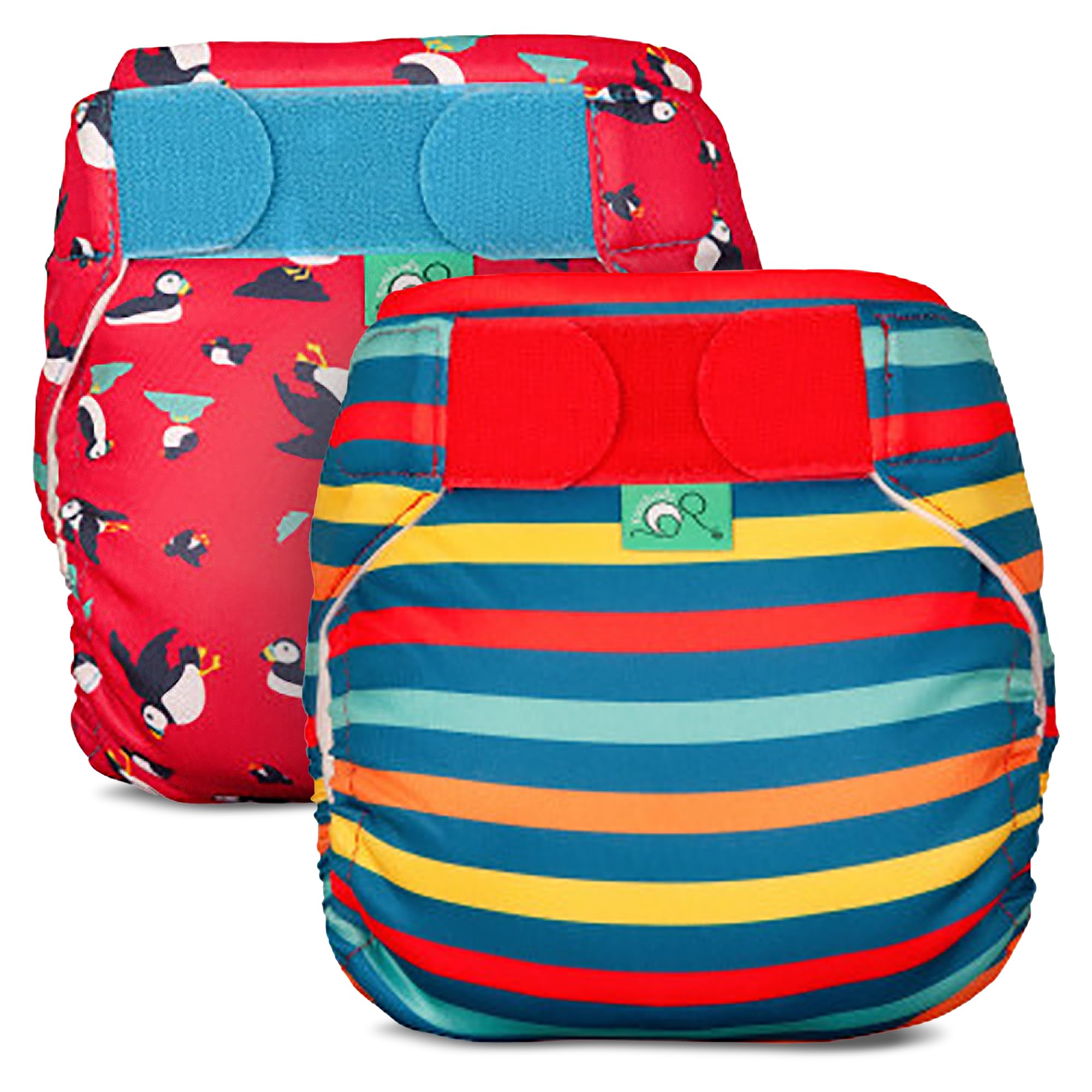 TotsBots Reusable Swim Diapers - Baby & Toddler Swimming Diapers, Adjustable Water-Friendly Swim Nappy 2 Pack Bundle