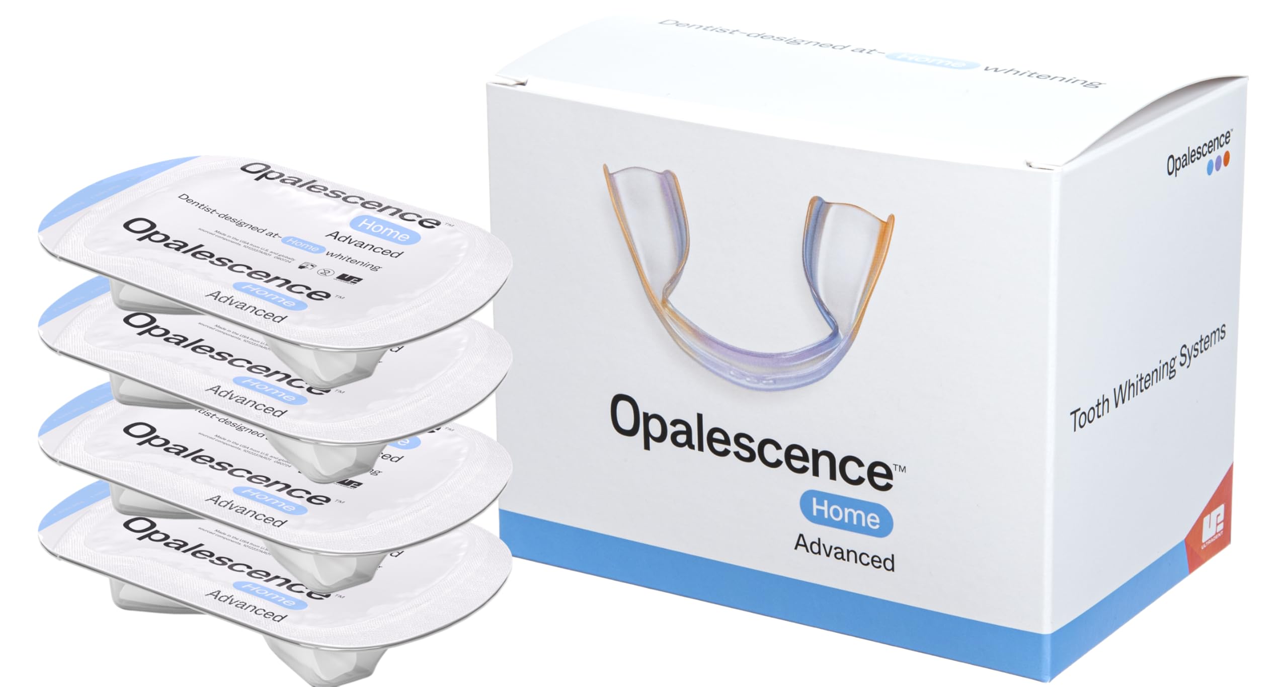 Opalescence GO Home Advanced Teeth Whitening Trays 15 4 Treatments Hydrogen Peroxide PF - Whitening Prefilled Kit -