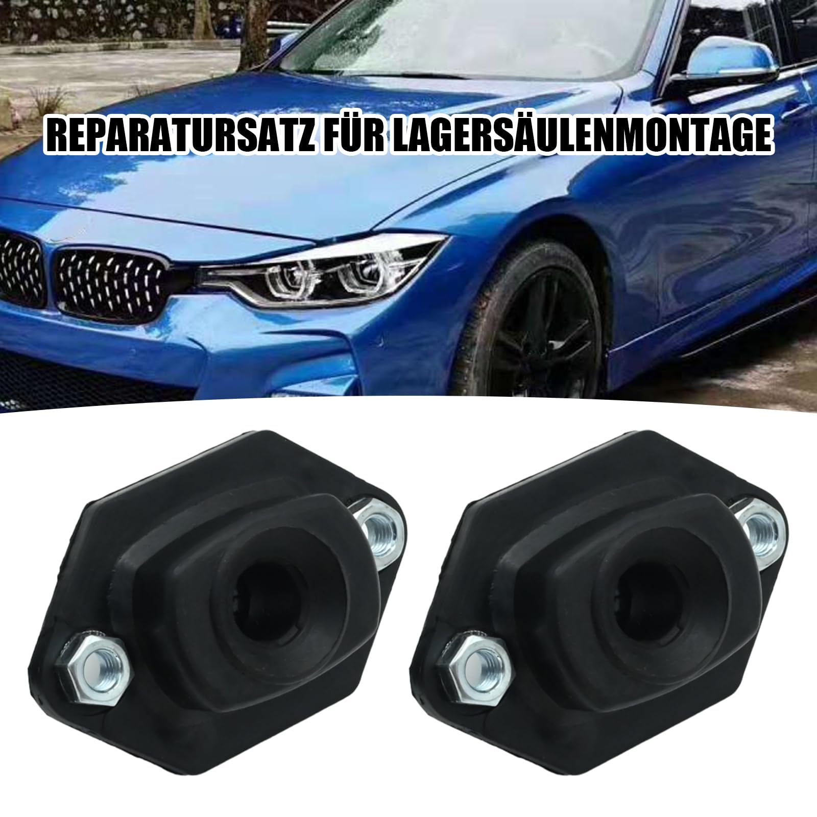 Hoypeyfiy 33526768544 Lot de 6 paliers de jambe de force de rechange pour BMW Série 1 E81 Série 1 Cabriolet E88 Série 1 Coupé E82 Série 3 E90 Série 3 Cabriolet E93