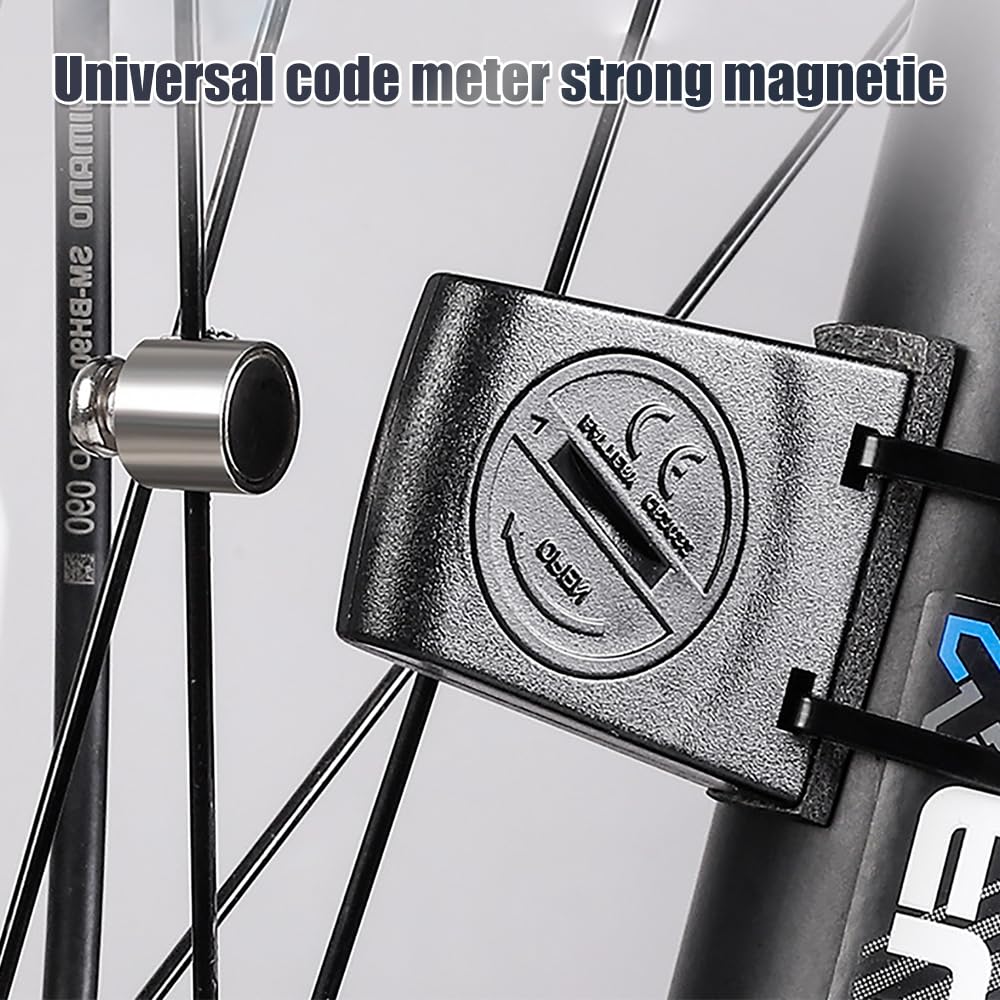 WSDMAVIS 4Pcs Universal Magnetic Bike Speedometer Highly Sensitive Speed Counting Sensor Magnet Stopwatch for Bicycles Bike Computer Odometer for All Cyclists