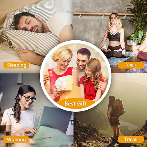 Miniatura 7 de Easysleep Máquina de ruido blanco sonoro con 25 sonidos relajantes y luces nocturnas con función de memoria 32 niveles de volumen y 5 temporizadores