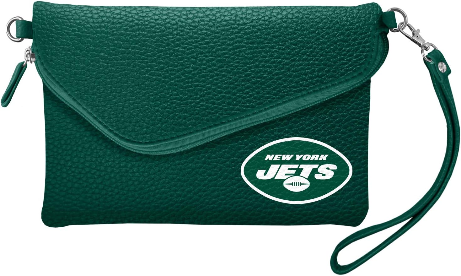 Littlearth NFL unisex-adult Nfl Pebble Fold Over Crossbody Purse